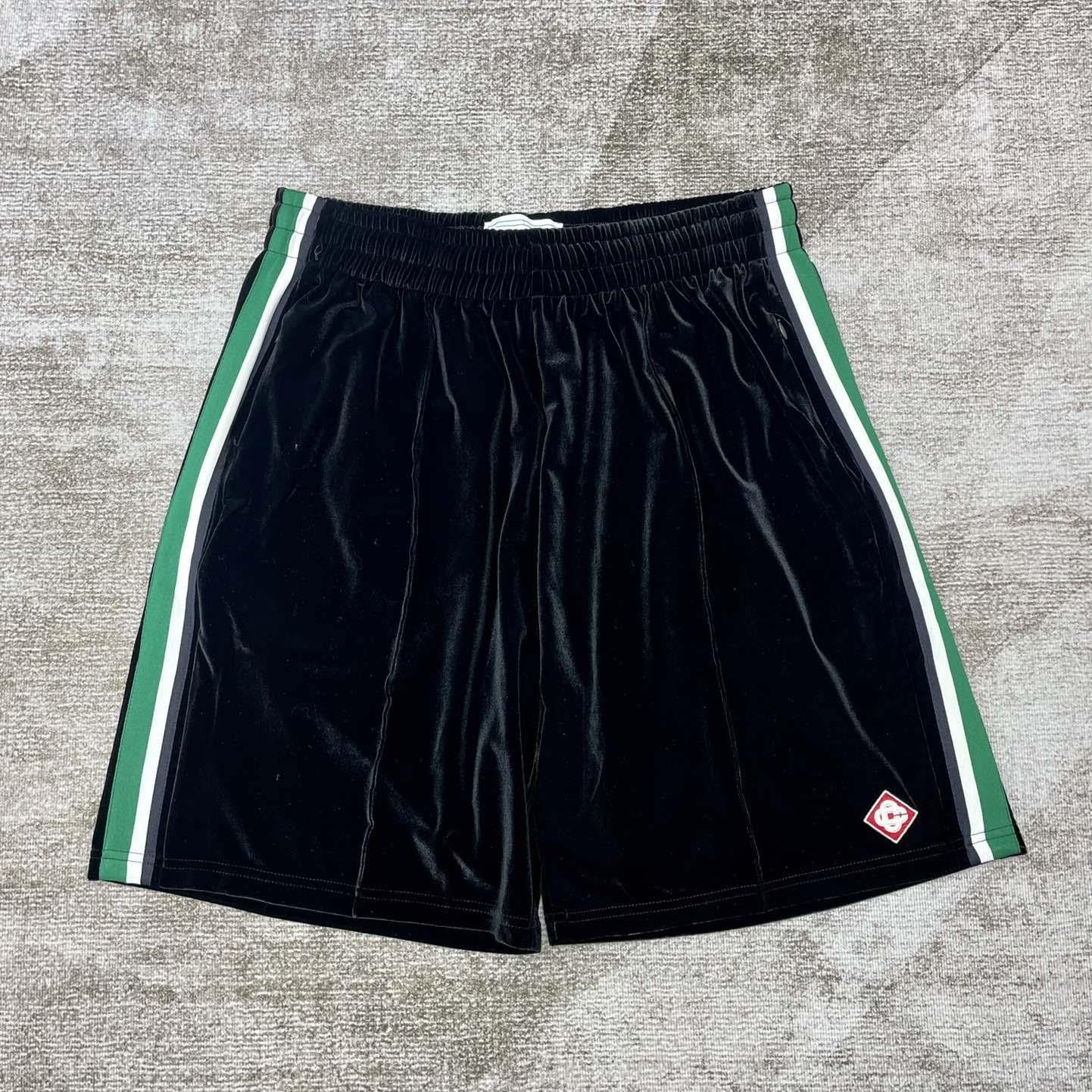 Casablanca Velour Laurel Shorts   c937 - DopestKickz
