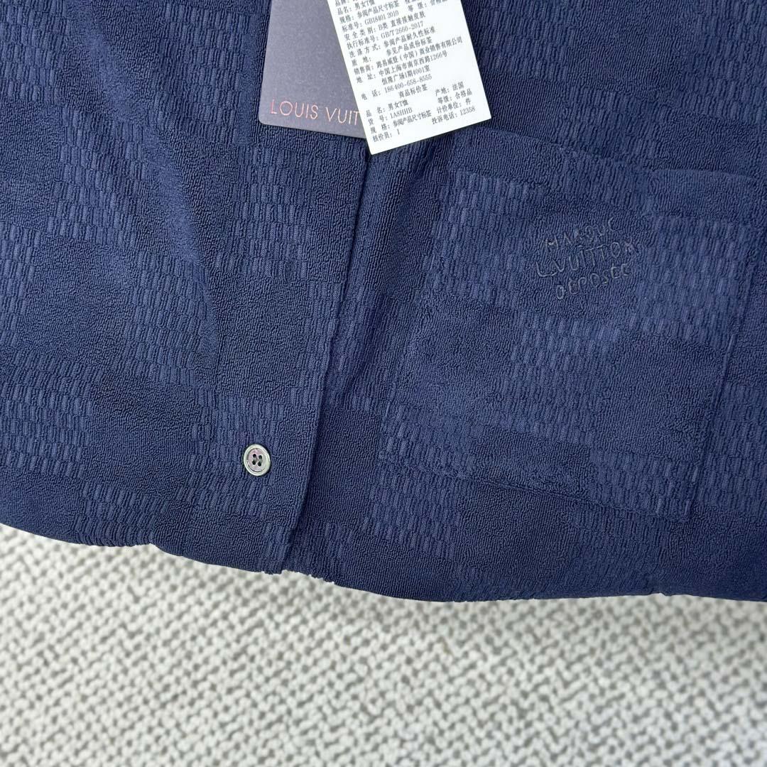 Louis Vuitton Damier French Terry Short-Sleeved Cotton-Blend Shirt   1AGK51 - DopestKickz