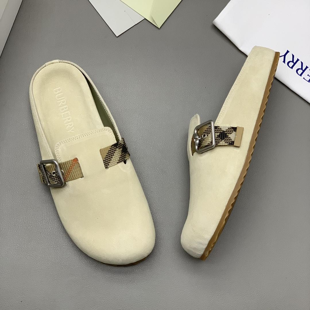 Burberry Suede Urchin Clogs - DopestKickz