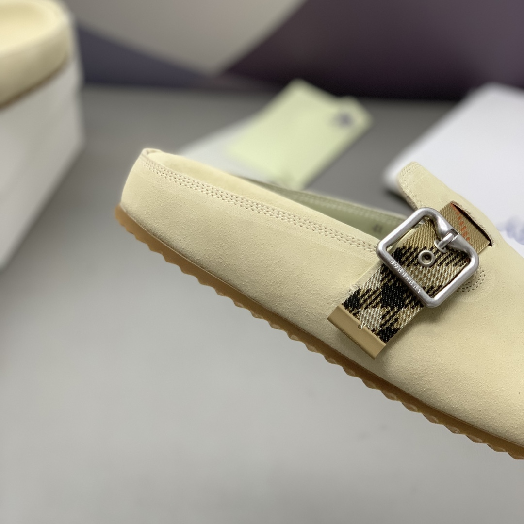 Burberry Suede Urchin Clogs - DopestKickz