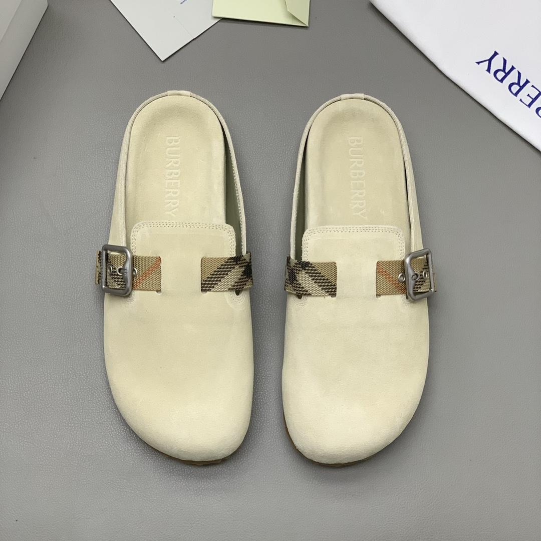 Burberry Suede Urchin Clogs - DopestKickz