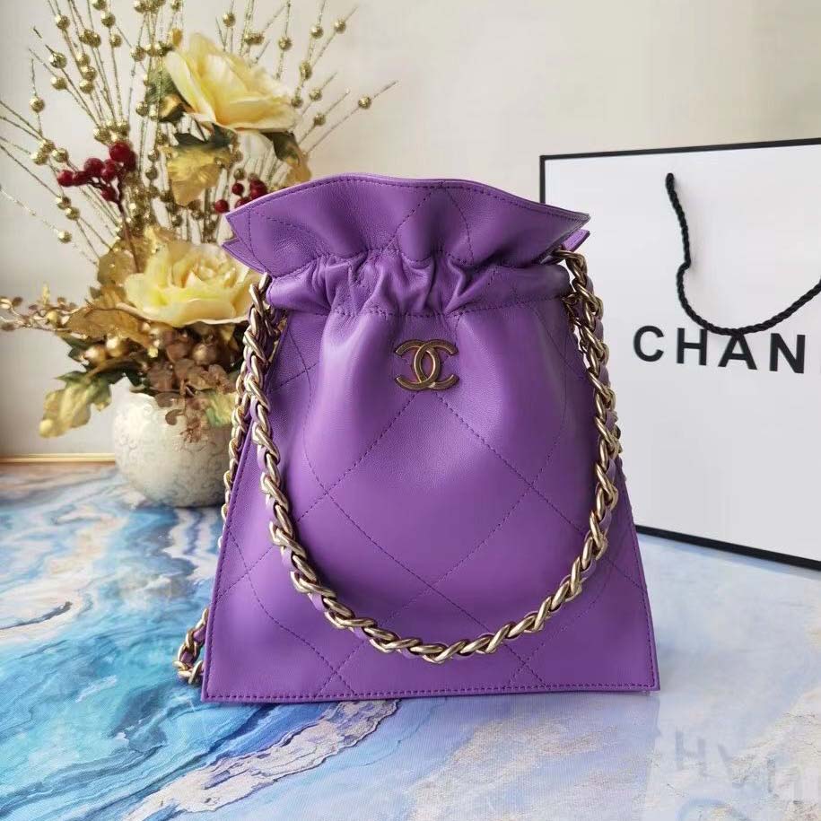 Chanel  CC Purple Shoulder Bag (50% Off Sale)  pb91 - DopestKickz