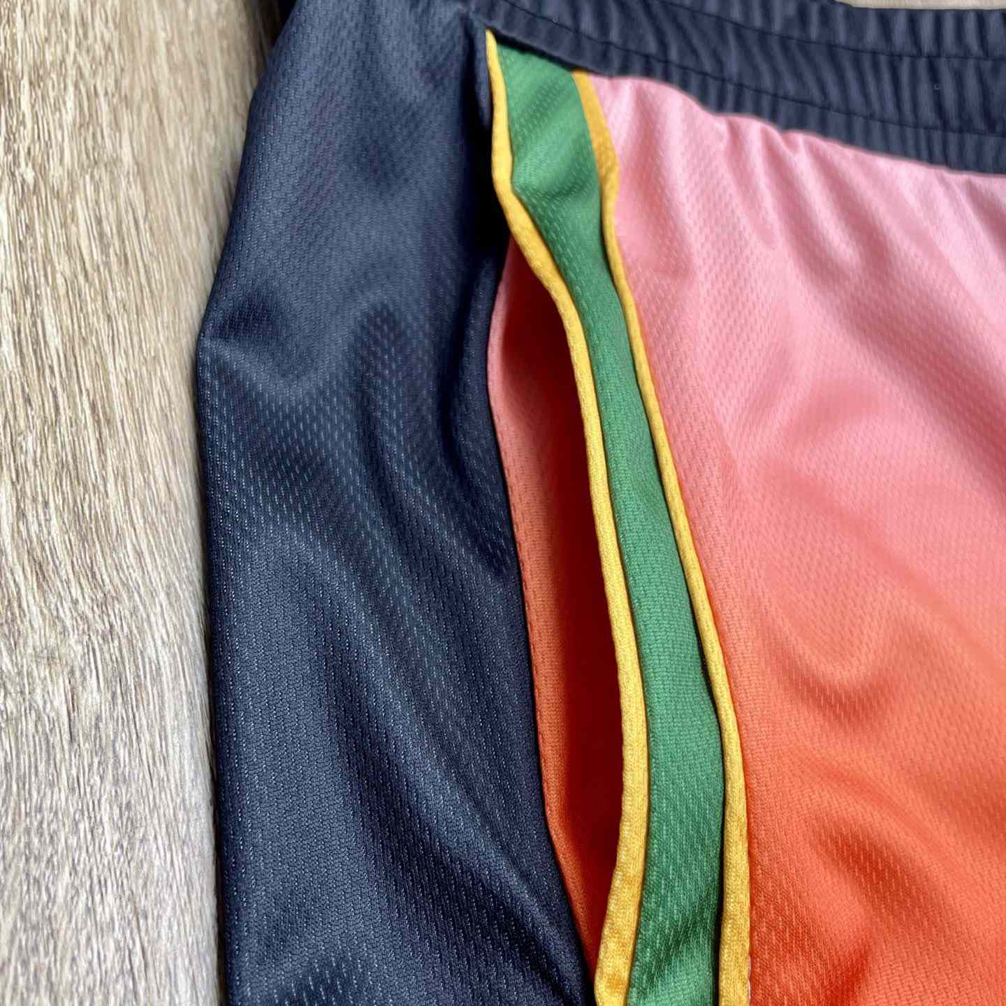 Casablanca Pastel Gradient Football Shorts   C1009 - DopestKickz