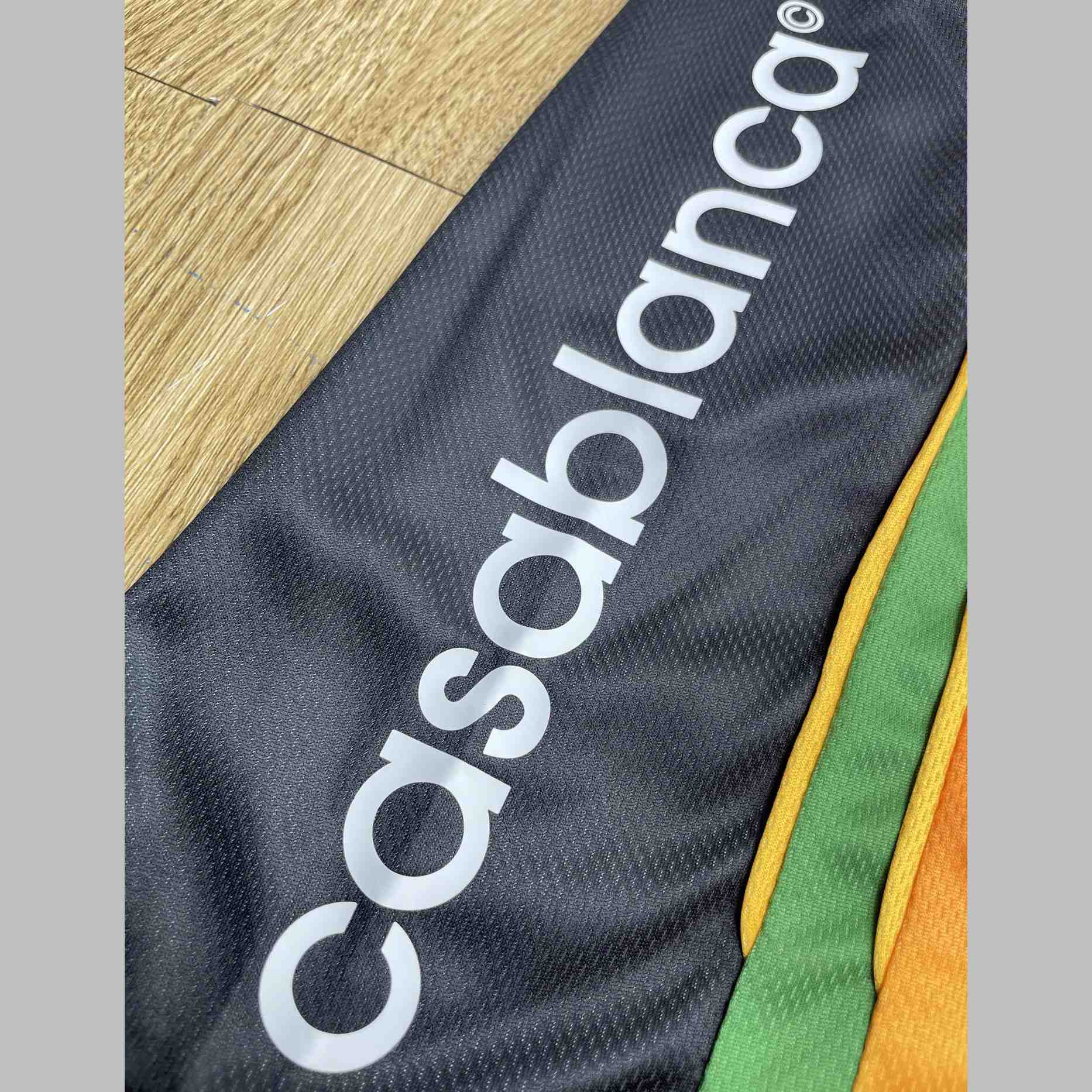 Casablanca Pastel Gradient Football Shorts   C1009 - DopestKickz