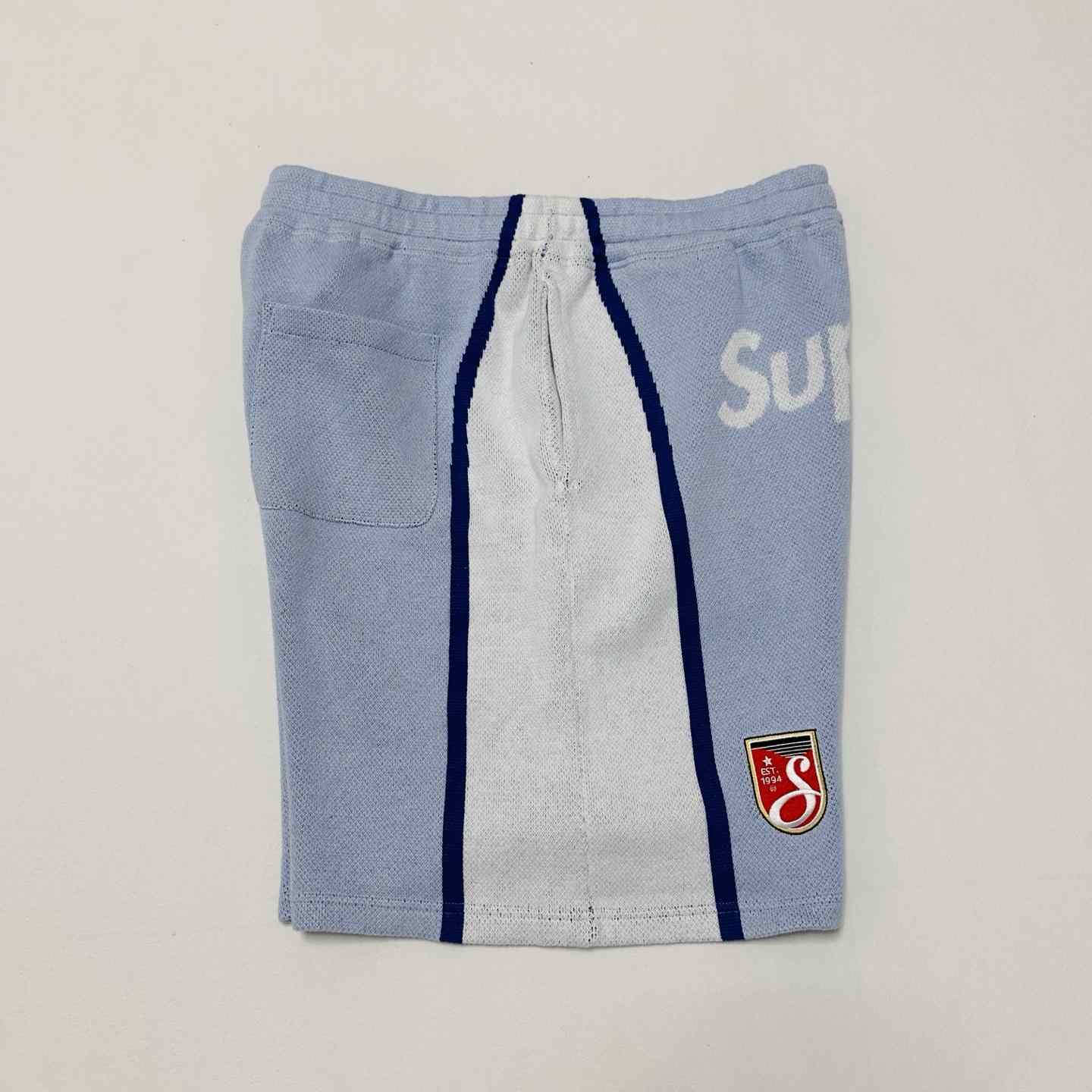 Supreme x Umbro Knit Soccer Short 'Blue'  - DopestKickz