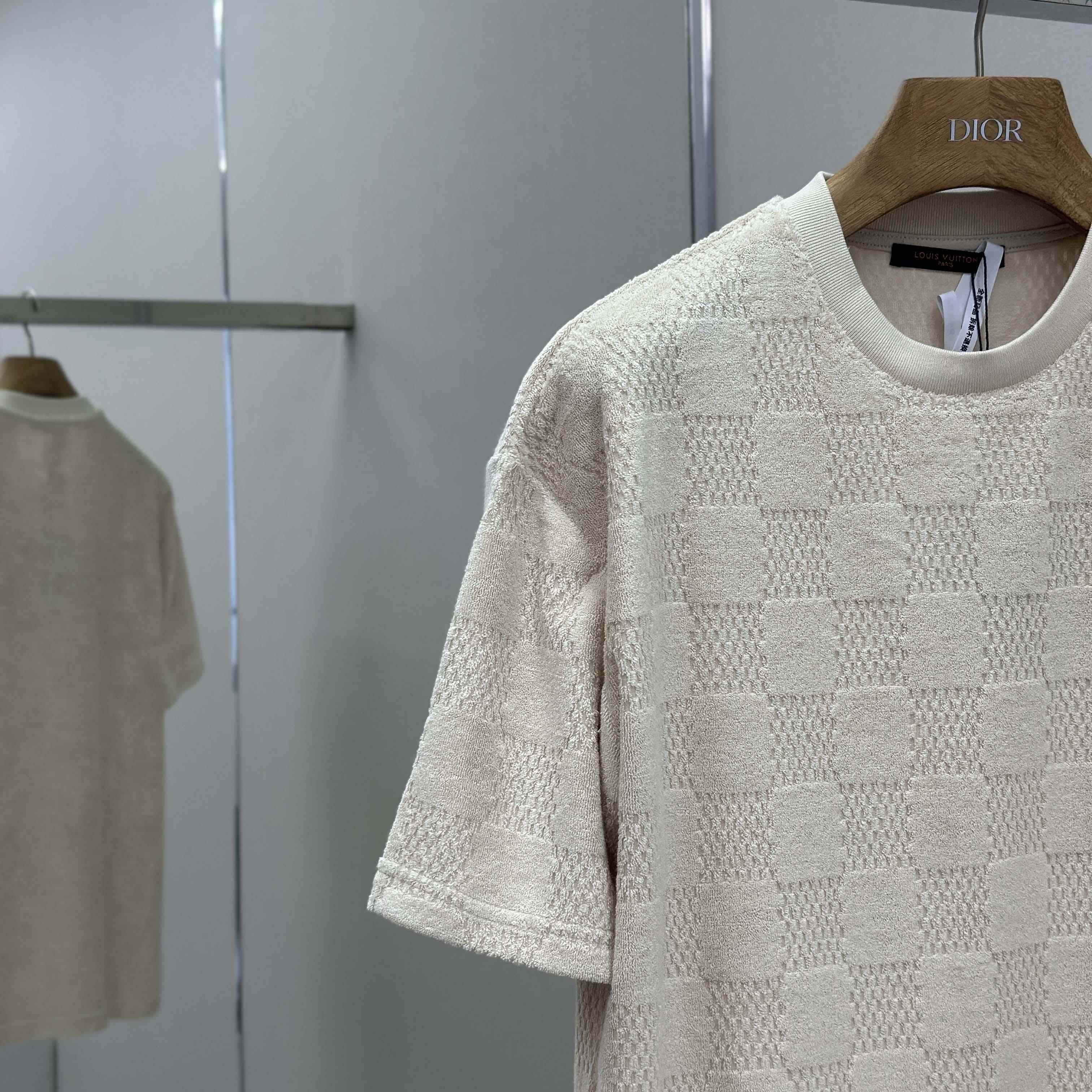 Louis Vuitton Damier French Terry T-Shirt   1AHUVC - DopestKickz