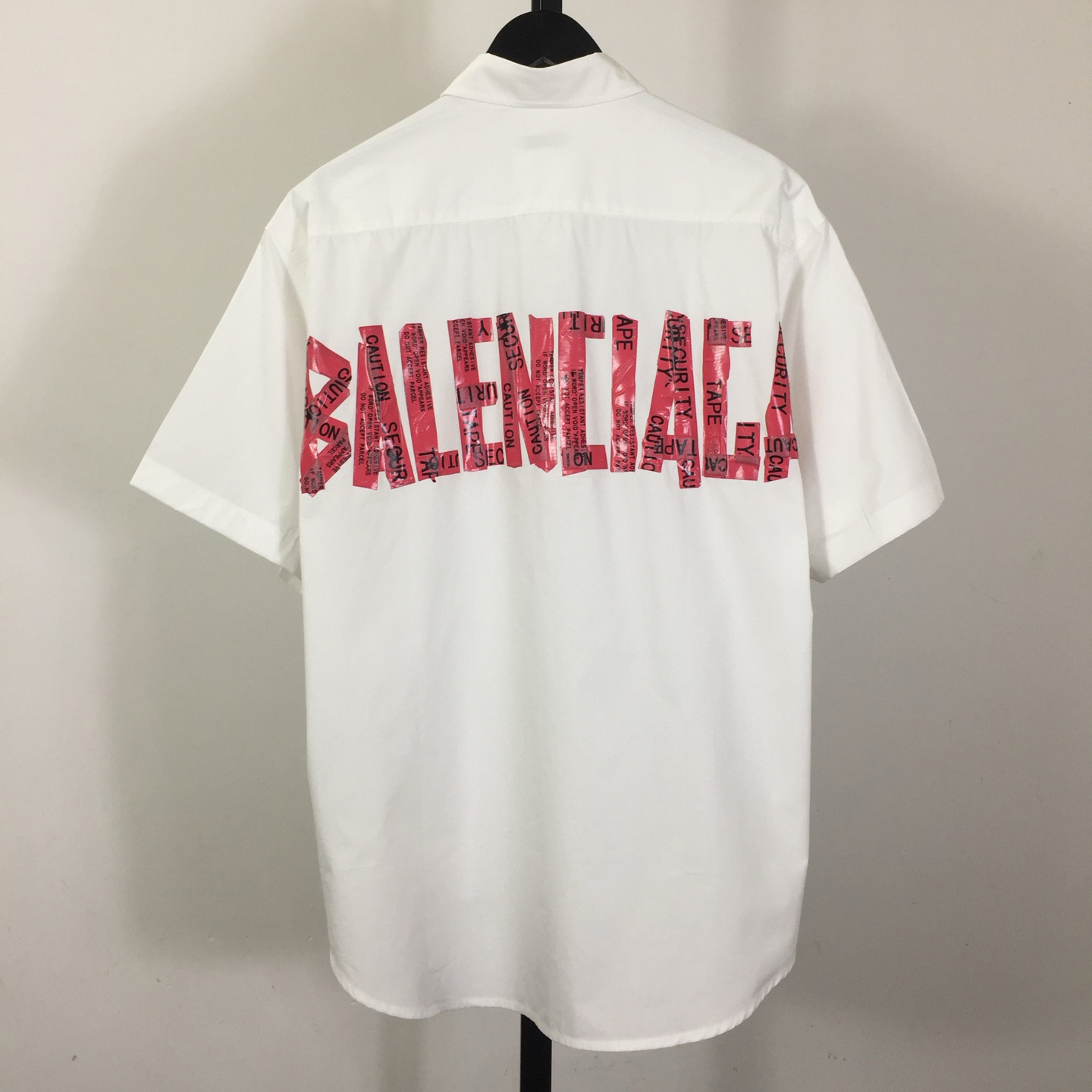 Balenciaga Security Tape Logo  Shirt - DopestKickz