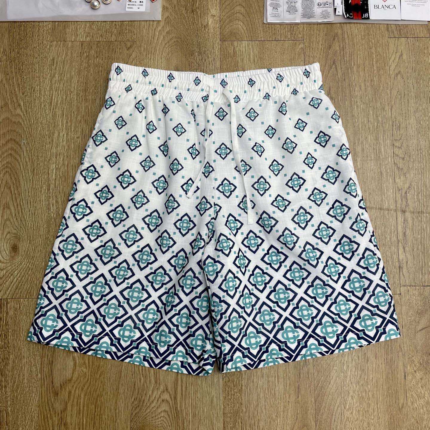 Casablanca Gradient Monogram Silk Shorts    CA3539 - DopestKickz