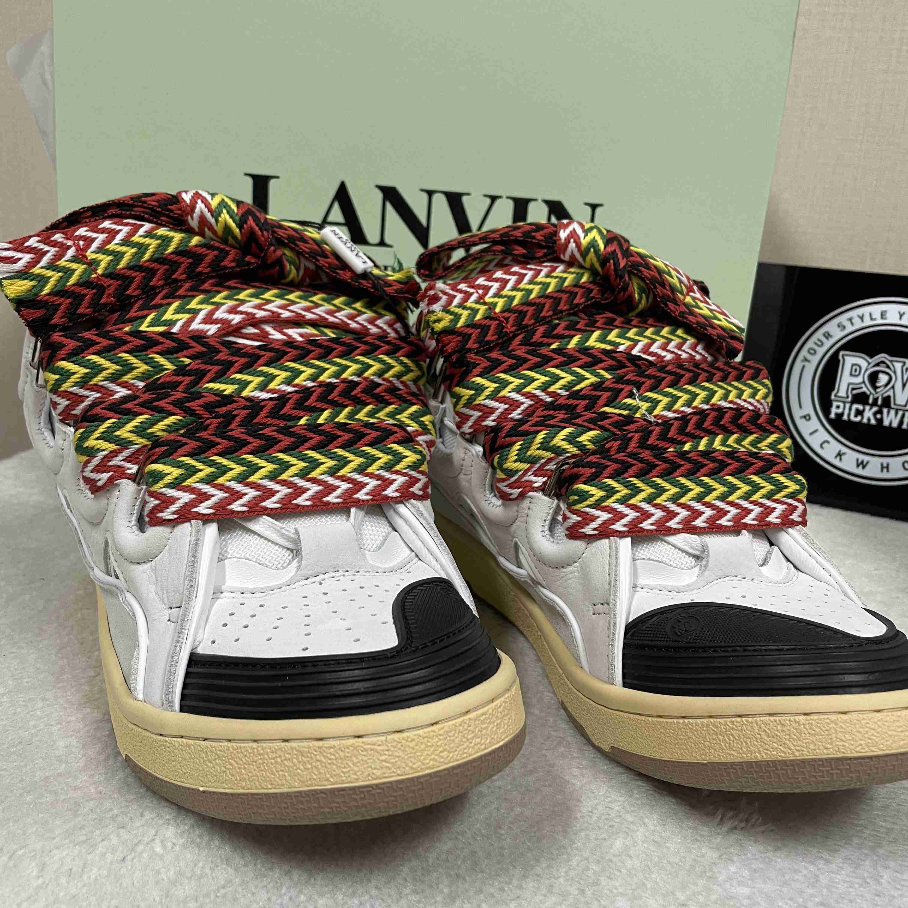 Lanvin Curb lace-up Sneakers - DopestKickz