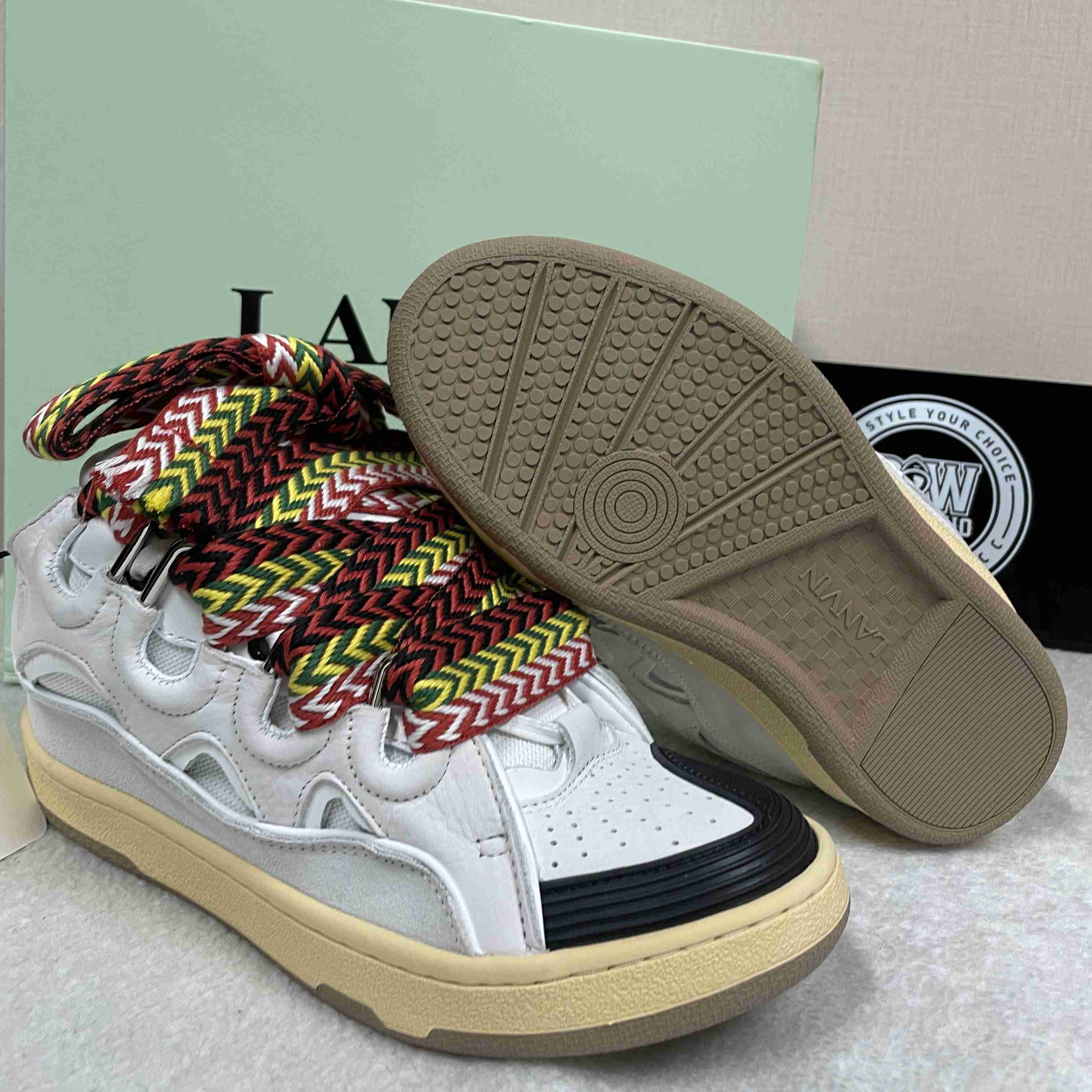 Lanvin Curb lace-up Sneakers - DopestKickz