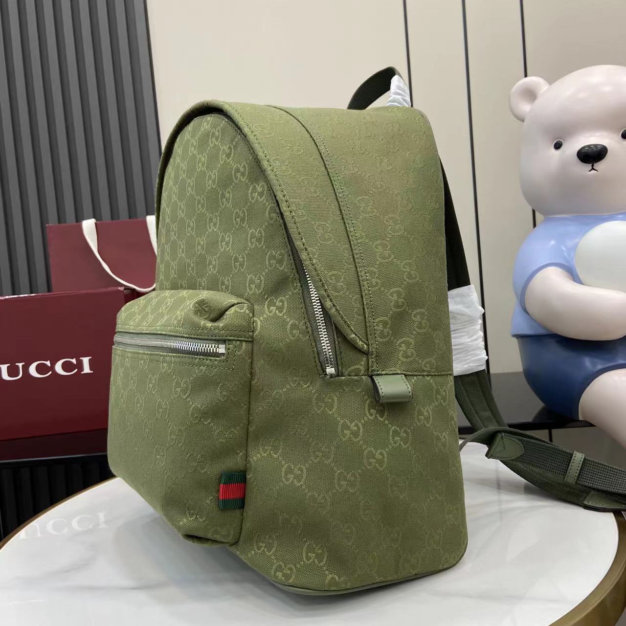 Gucci GG Canvas Medium Backpack - DopestKickz