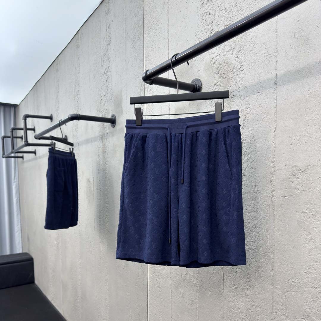 Louis Vuitton Monogram French Terry Shorts   1AHUX6 - DopestKickz