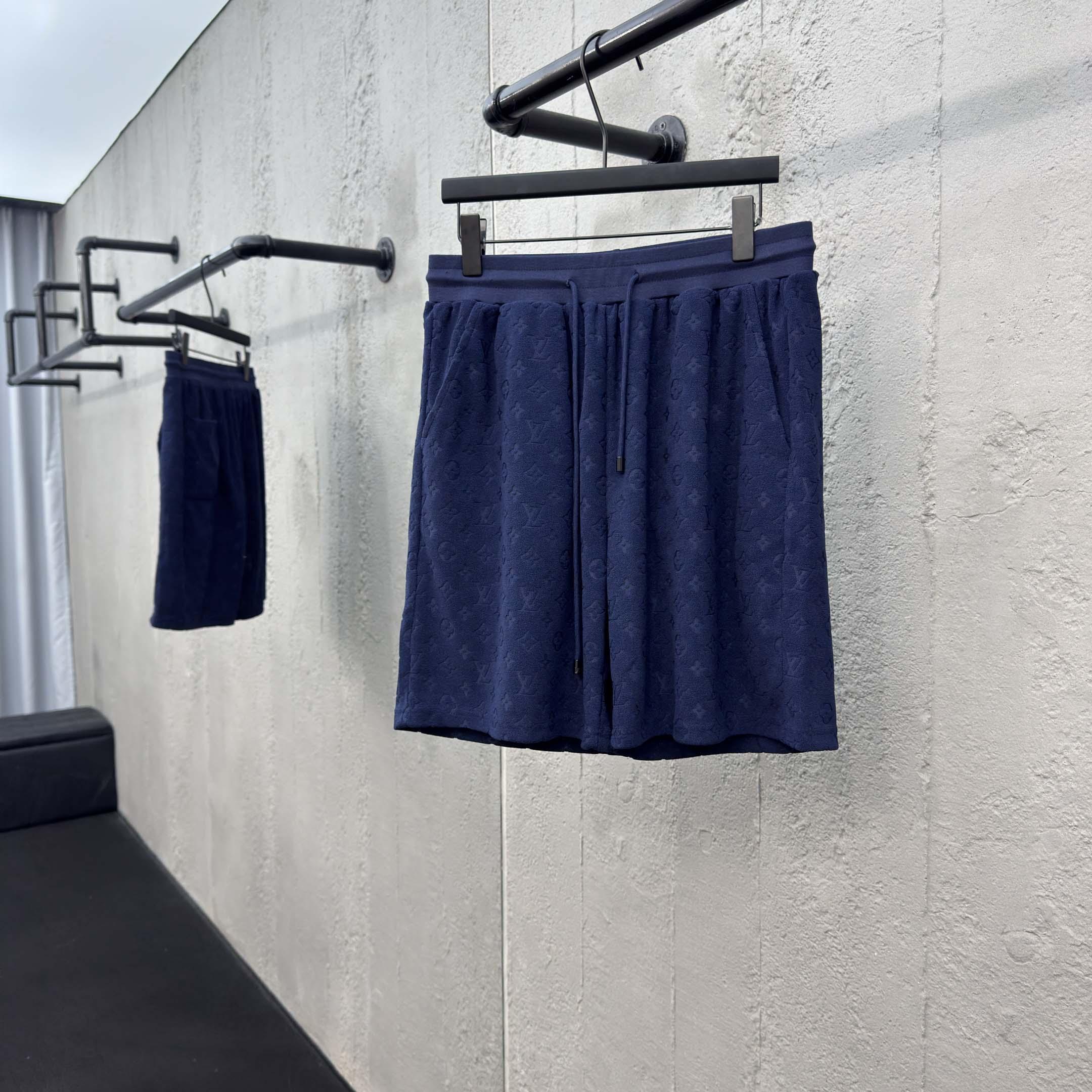 Louis Vuitton Monogram French Terry Shorts   1AHUX6 - DopestKickz