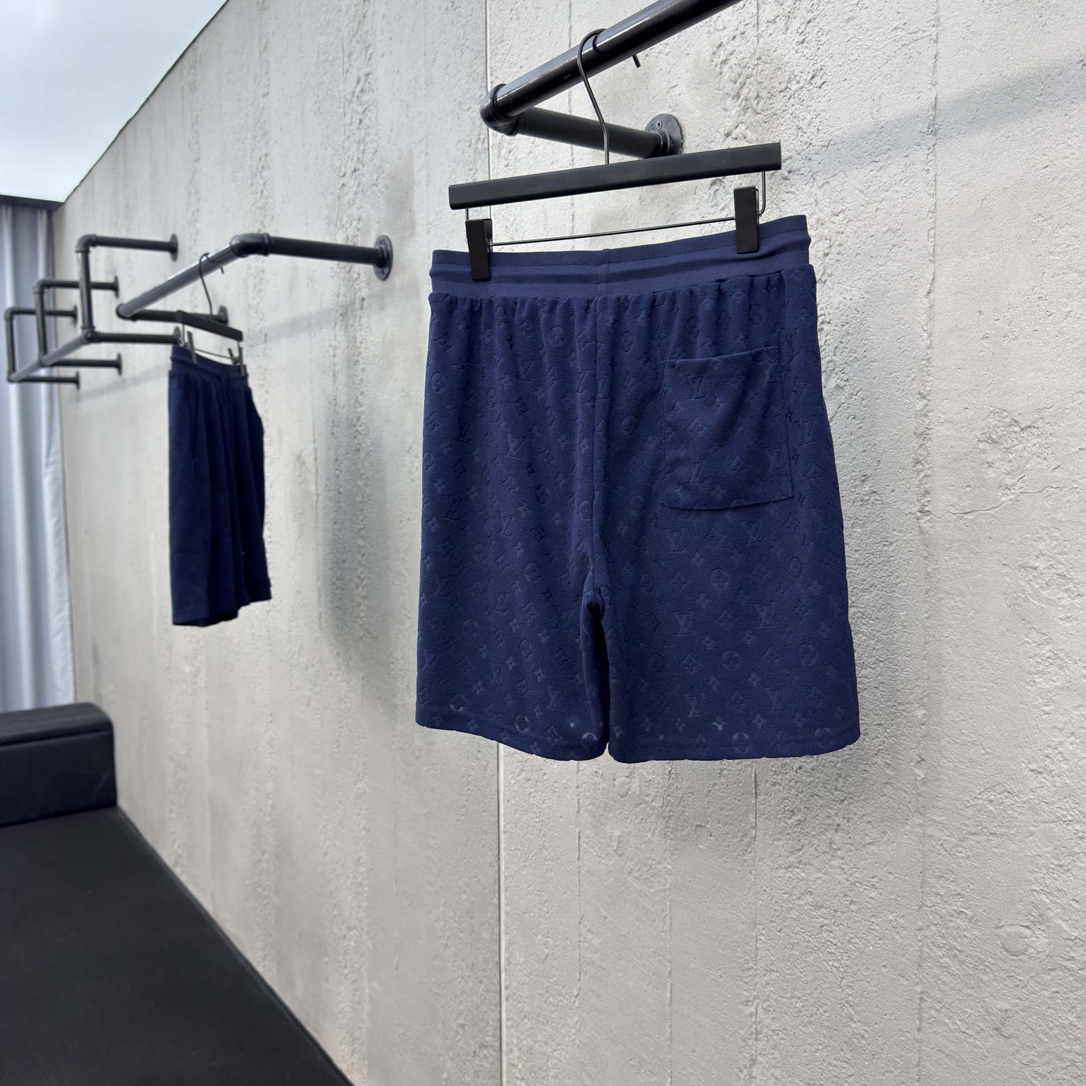 Louis Vuitton Monogram French Terry Shorts   1AHUX6 - DopestKickz