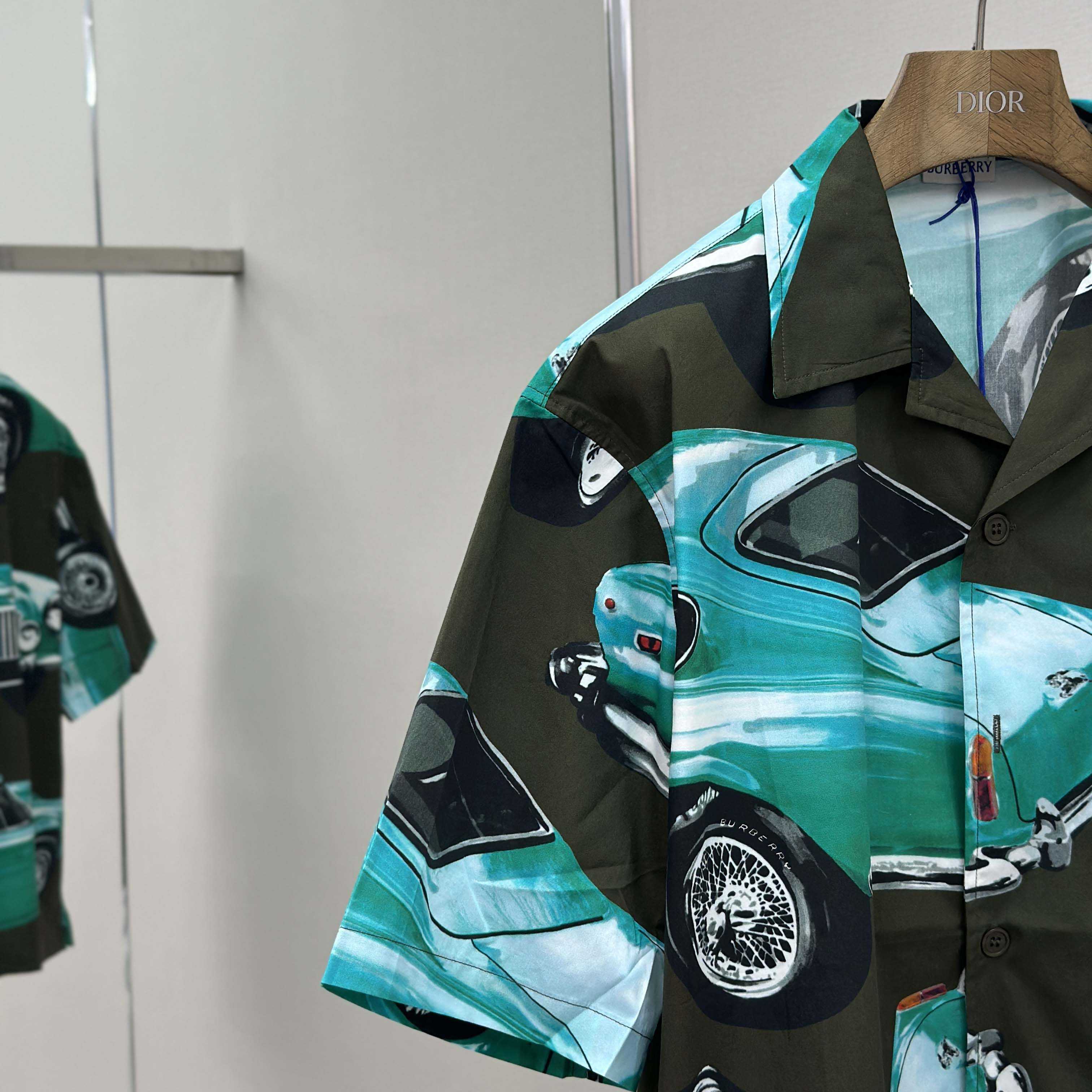 Burberry Relaxed Fit Car Cotton Poplin Shirt - DopestKickz