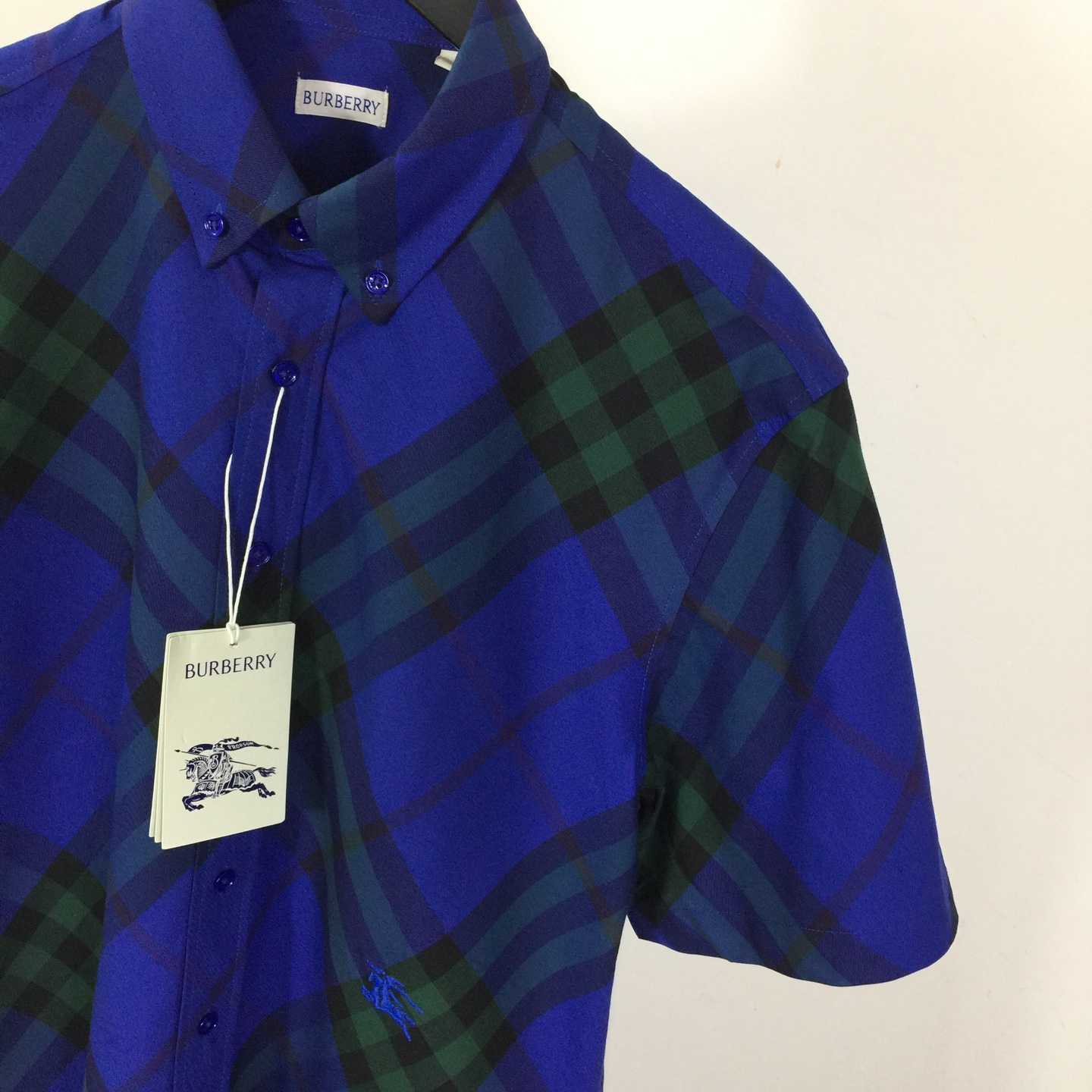 Burberry Men's Check cotton shirt - DopestKickz