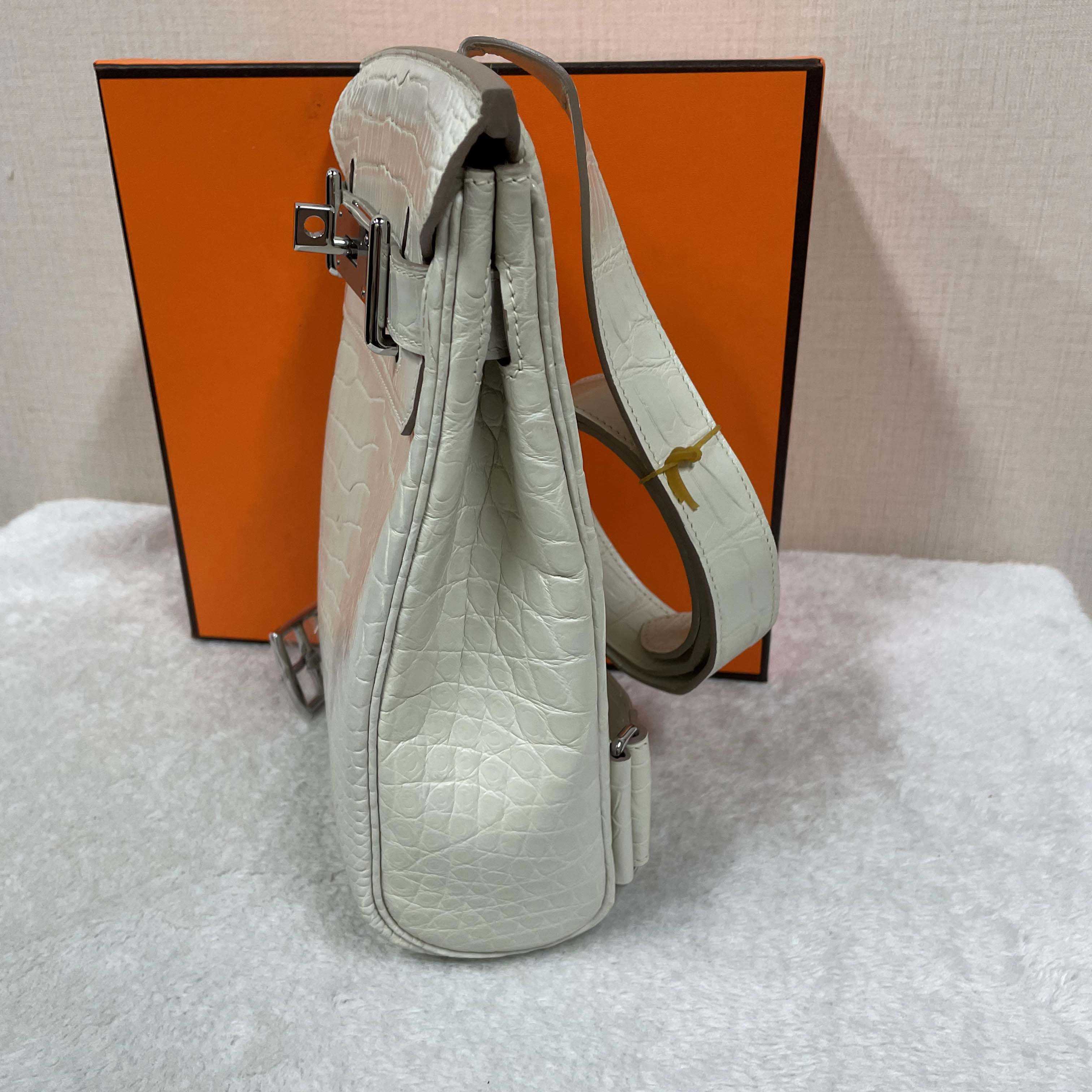 Hermes Hac-a-Dos Beton Croco PHW - DopestKickz