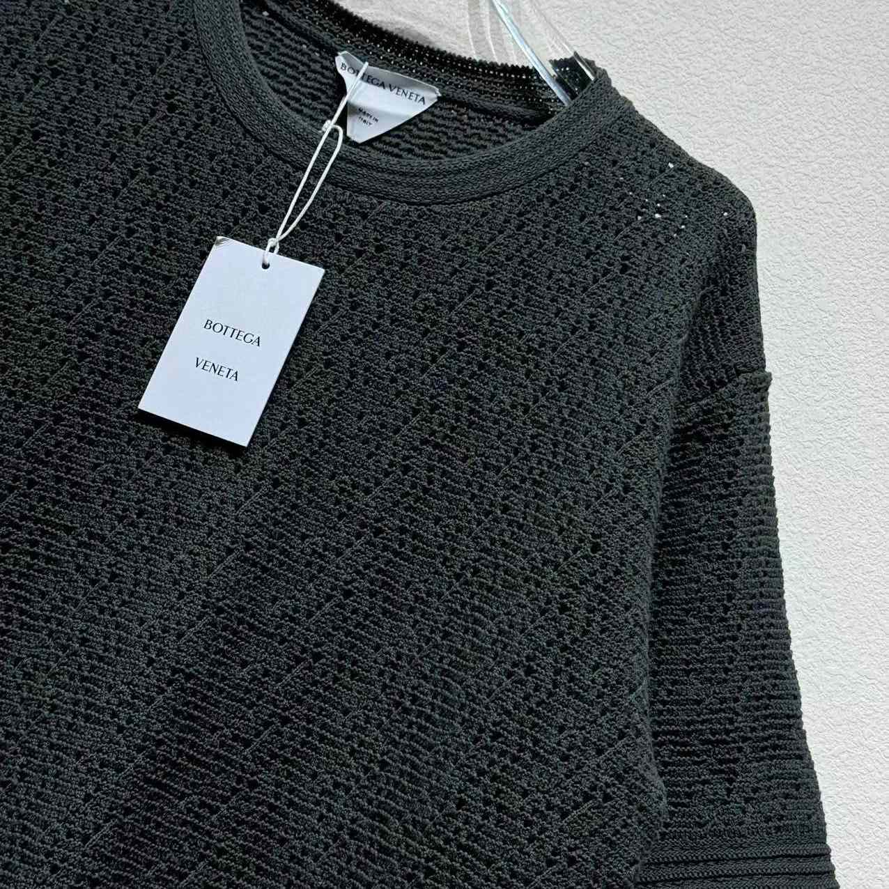 Bottega Veneta Men's Crochet Knit Tee - DopestKickz