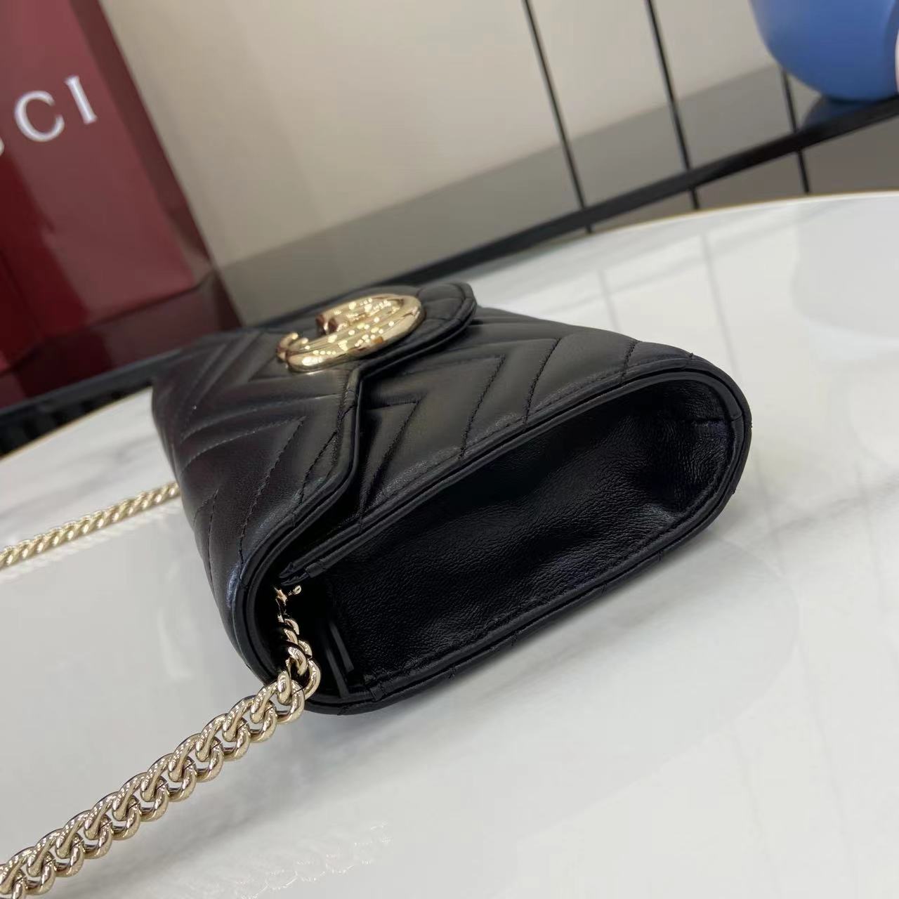 Gucci GG Marmont Wallet On Chain - DopestKickz