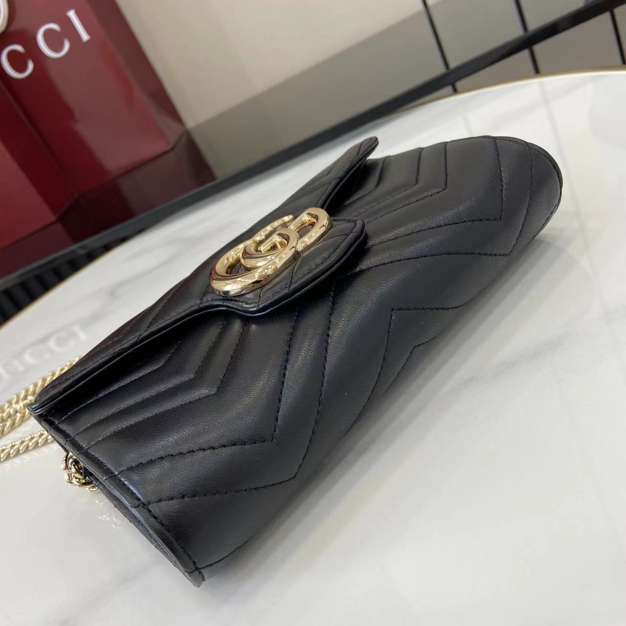 Gucci GG Marmont Wallet On Chain - DopestKickz