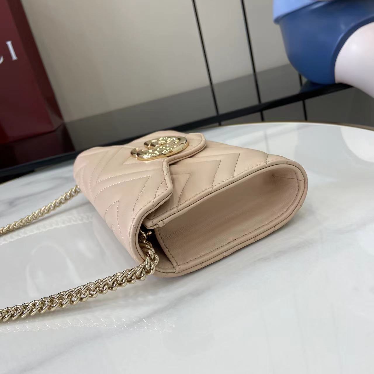 Gucci GG Marmont Wallet On Chain - DopestKickz