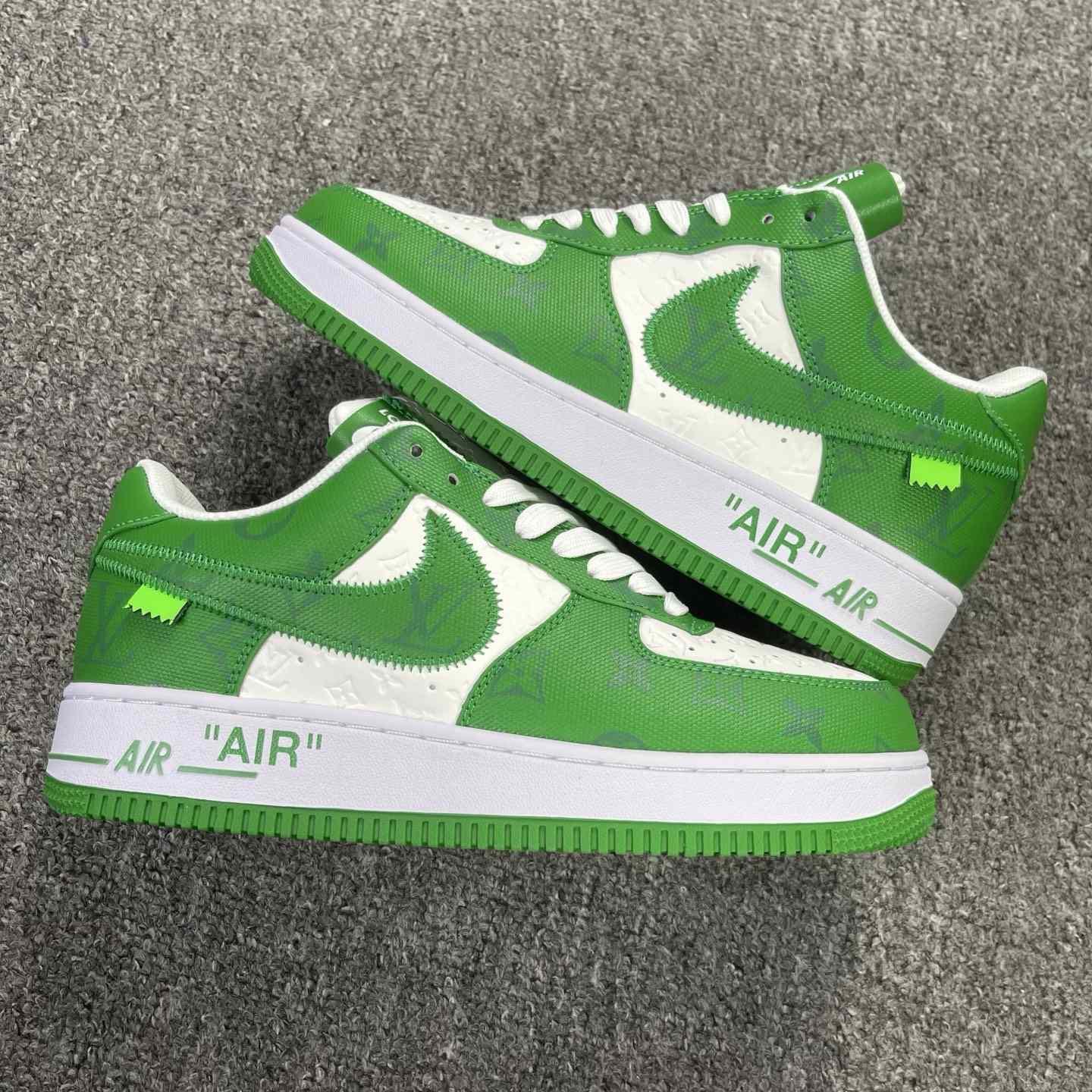 Nike x Louis Vuitton Air Force 1 Low "Virgil Abloh - White/Green" sneakers - DopestKickz