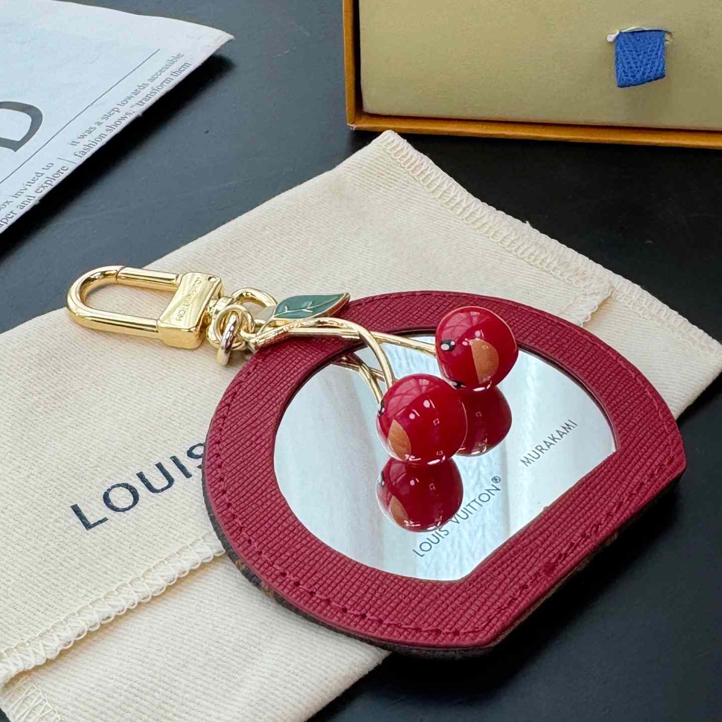 Louis Vuitton LV x TM Cerise LV Mini Mirror Bag Charm   M02830 - DopestKickz