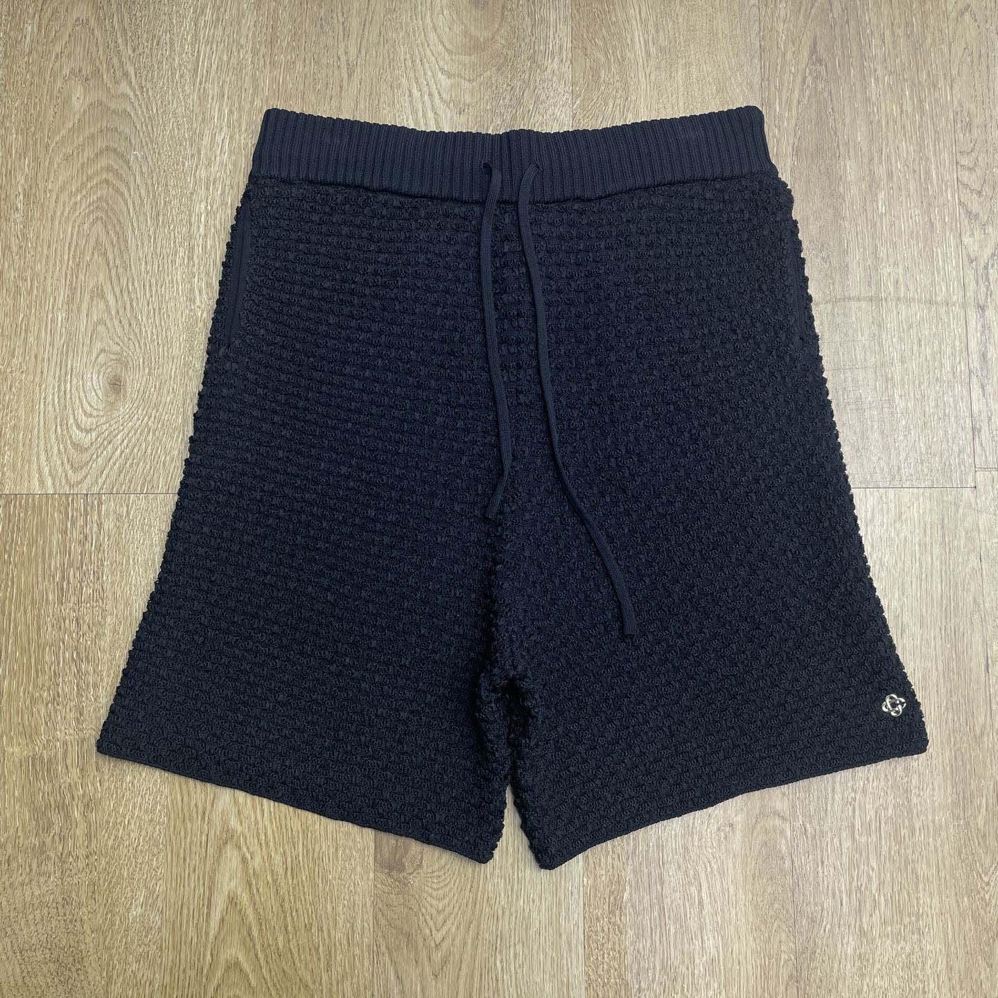 Casablanca Textured Cotton Drawstring Shorts   D0093 - DopestKickz