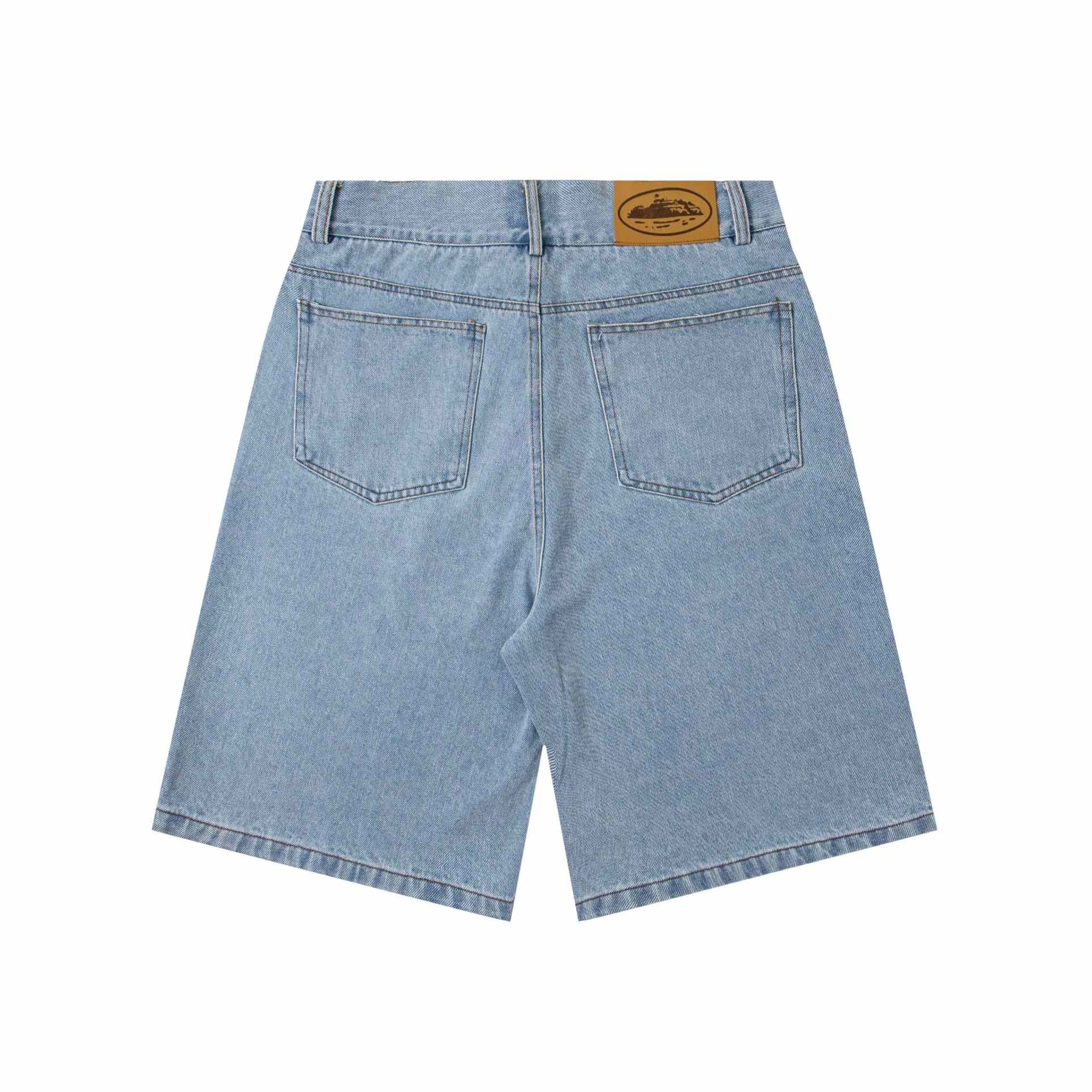 Corteiz Alcatraz Baggy Denim Shorts - DopestKickz