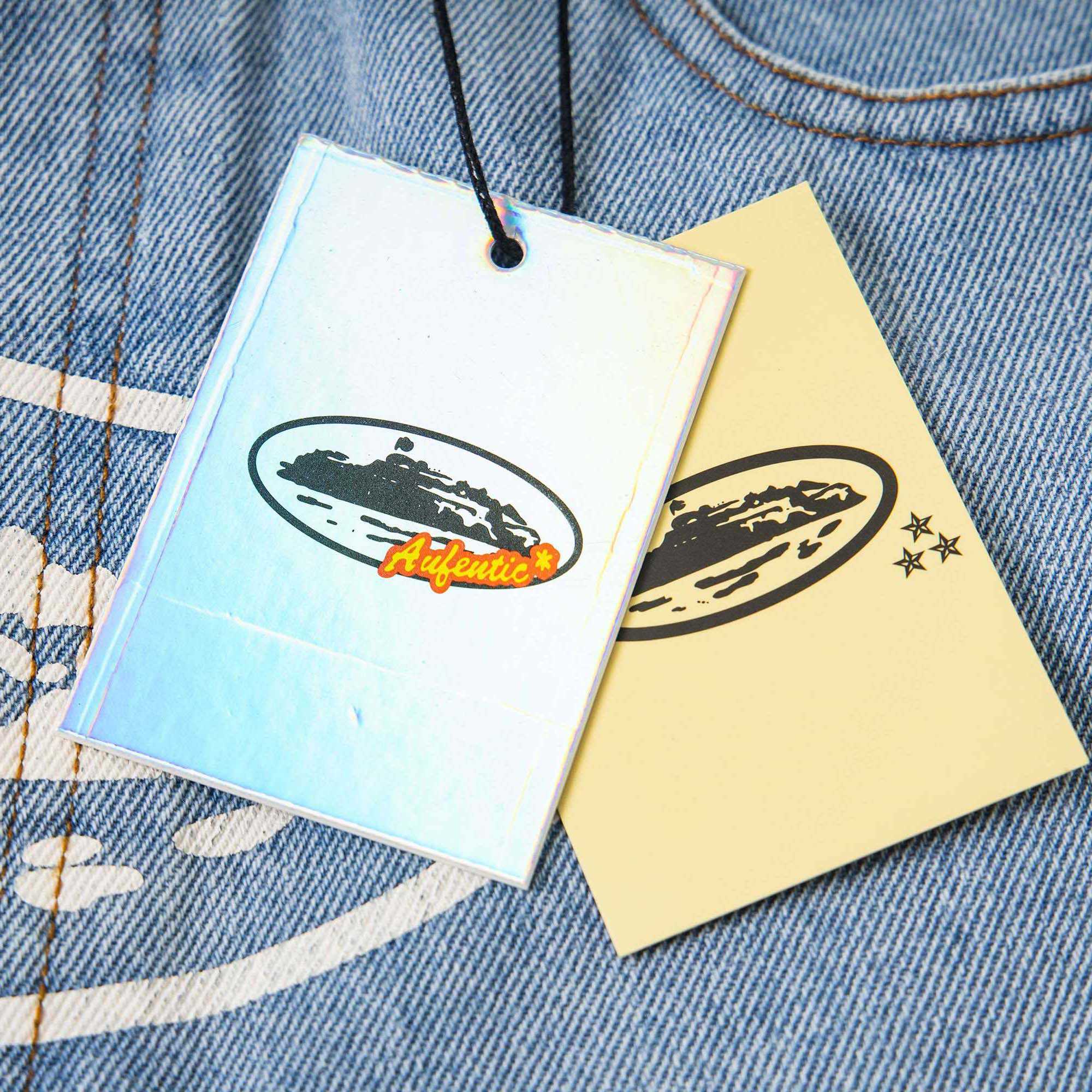 Corteiz Alcatraz Baggy Denim Shorts - DopestKickz