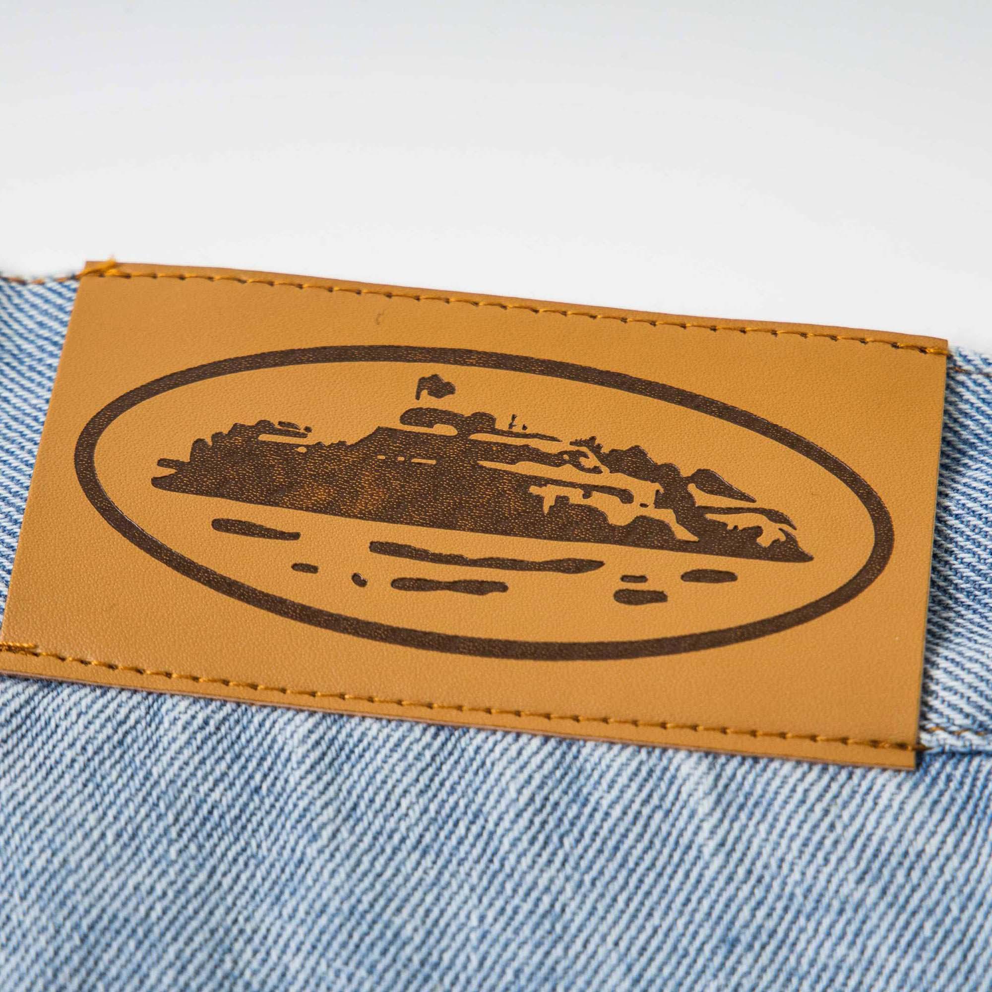 Corteiz Alcatraz Baggy Denim Shorts - DopestKickz