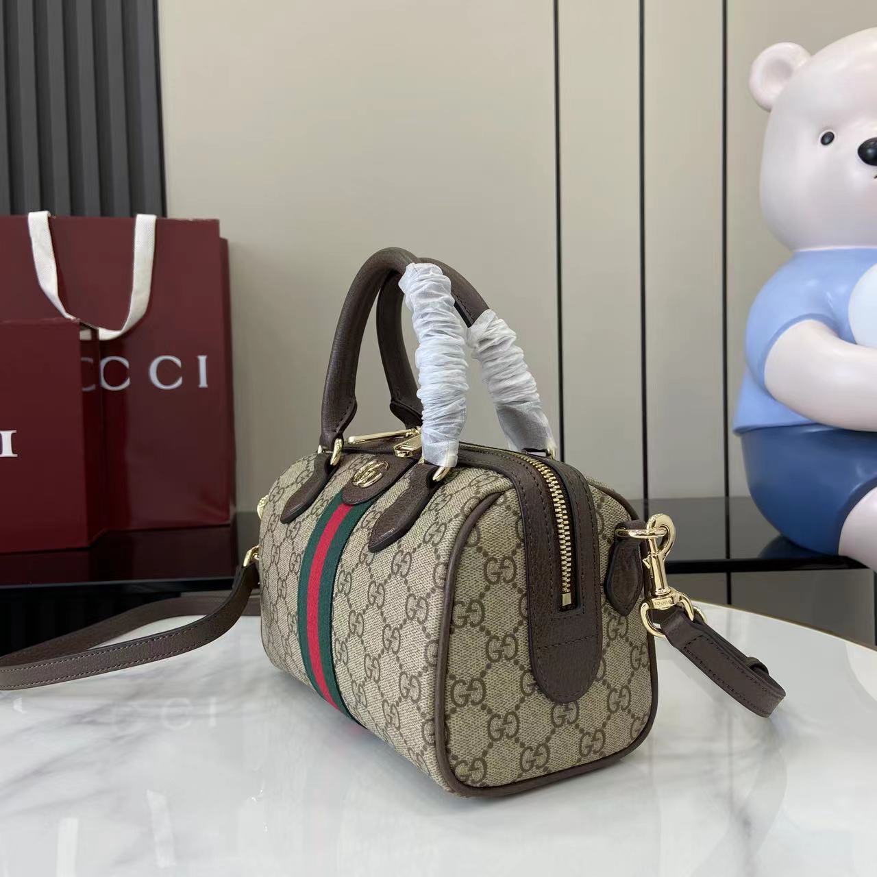 Gucci Ophidia small Boston Bag - DopestKickz