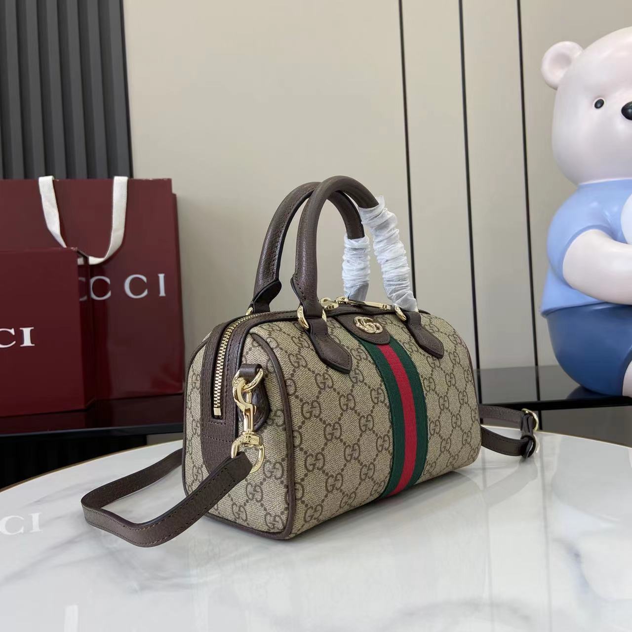 Gucci Ophidia small Boston Bag - DopestKickz