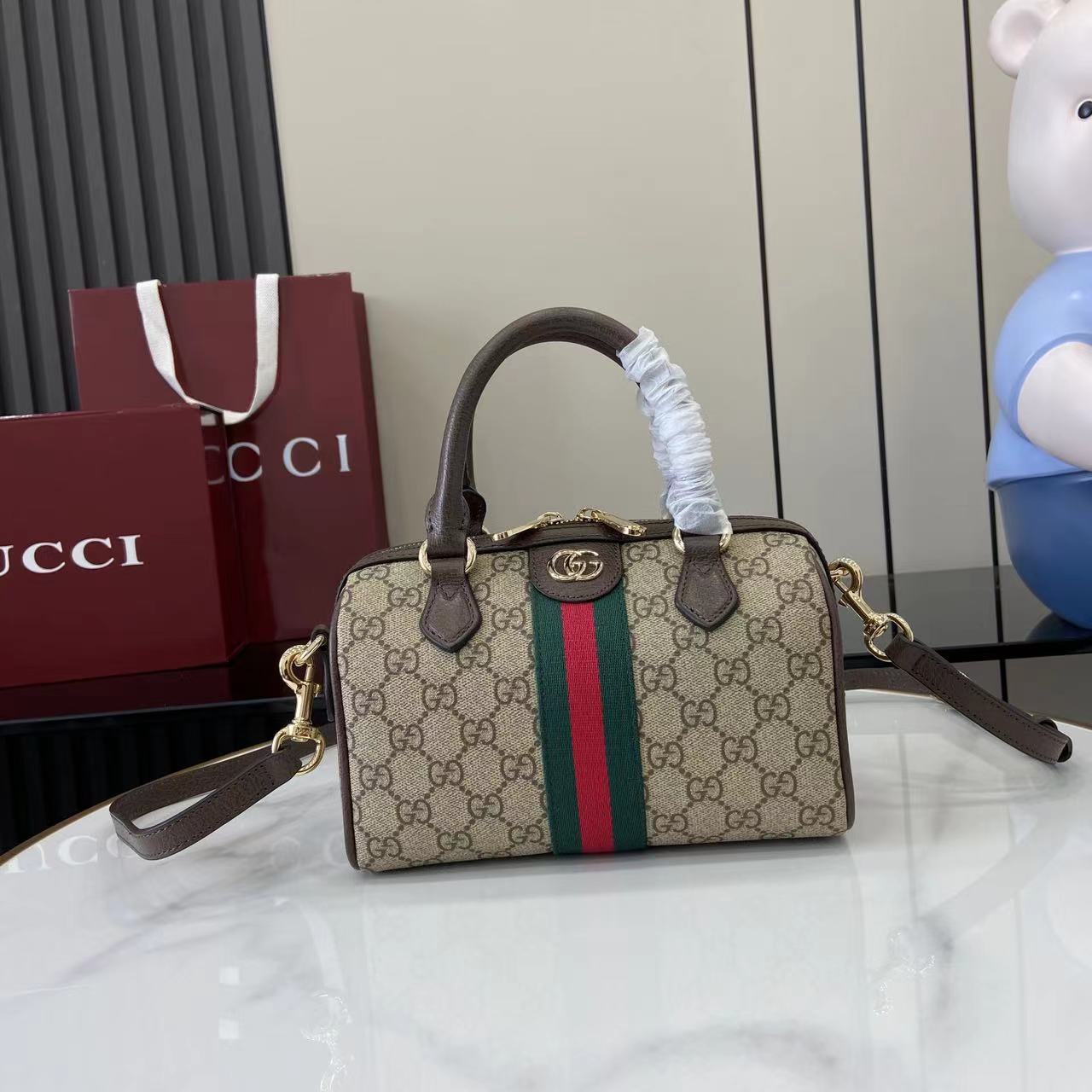 Gucci Ophidia small Boston Bag - DopestKickz