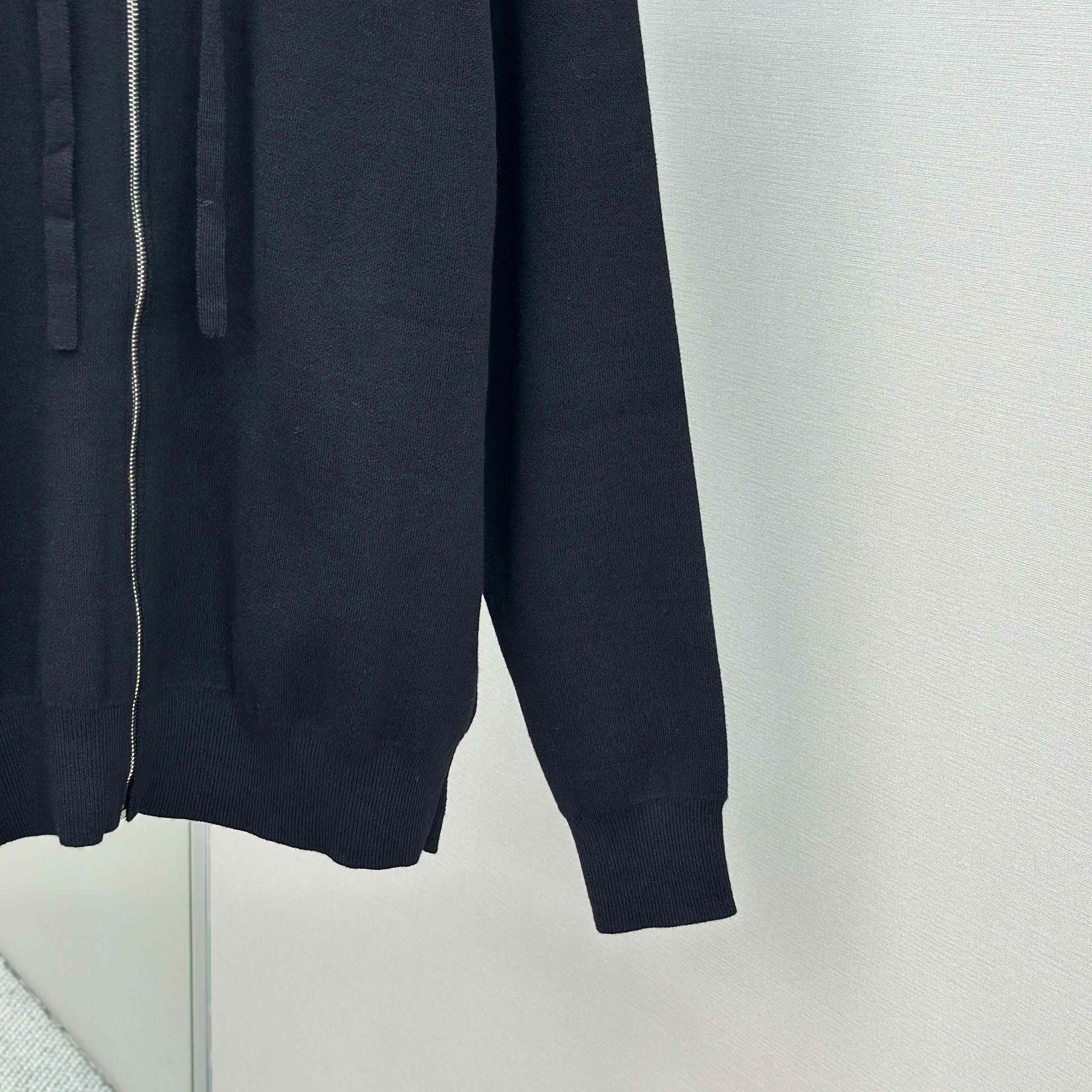 Loewe Anagram Zip-up Hoodie In Wool - DopestKickz