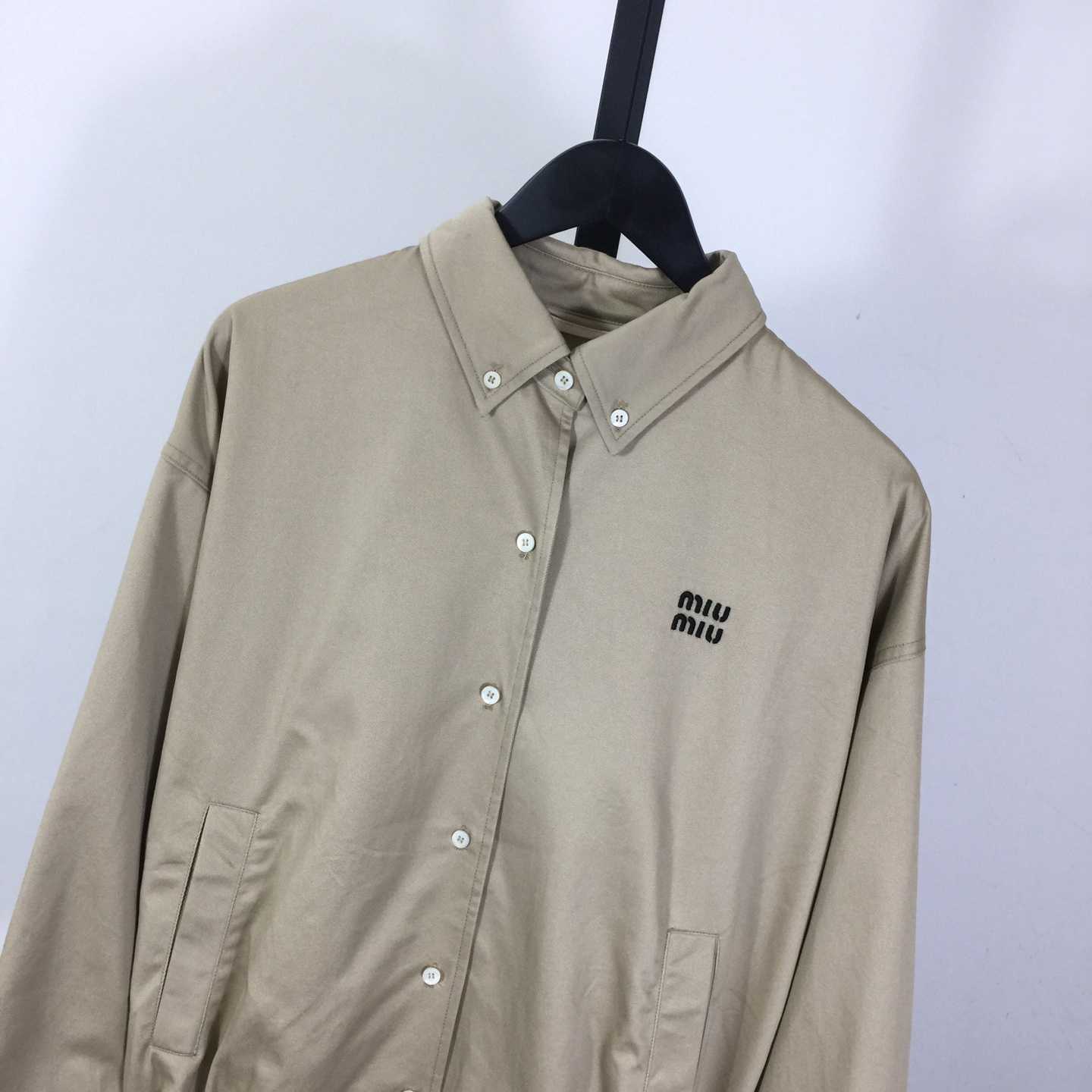 Miu Miu Chino Cloth Blouson Jacket - DopestKickz