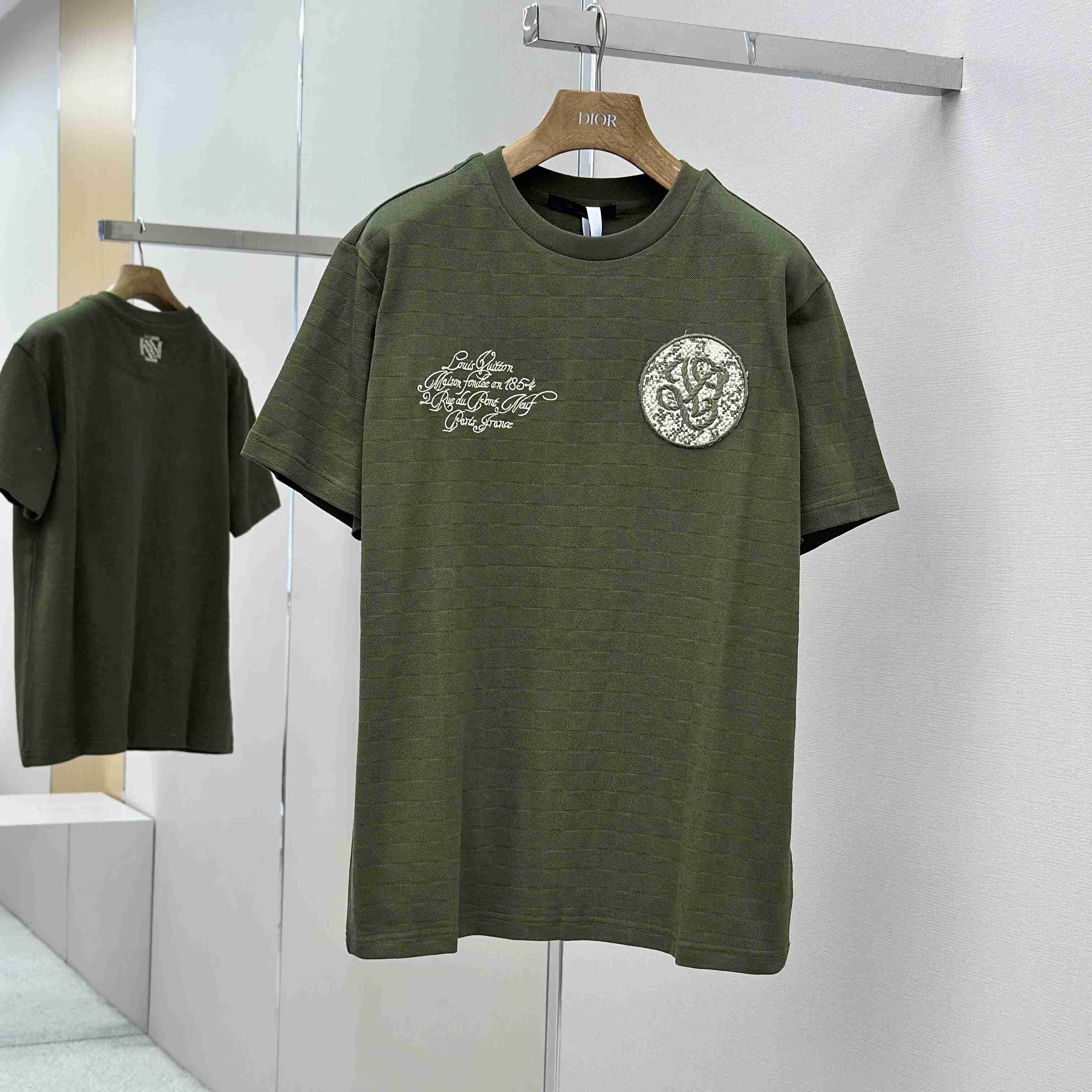 Louis Vuitton Damier Pique T-Shirt   1AGKLH - DopestKickz