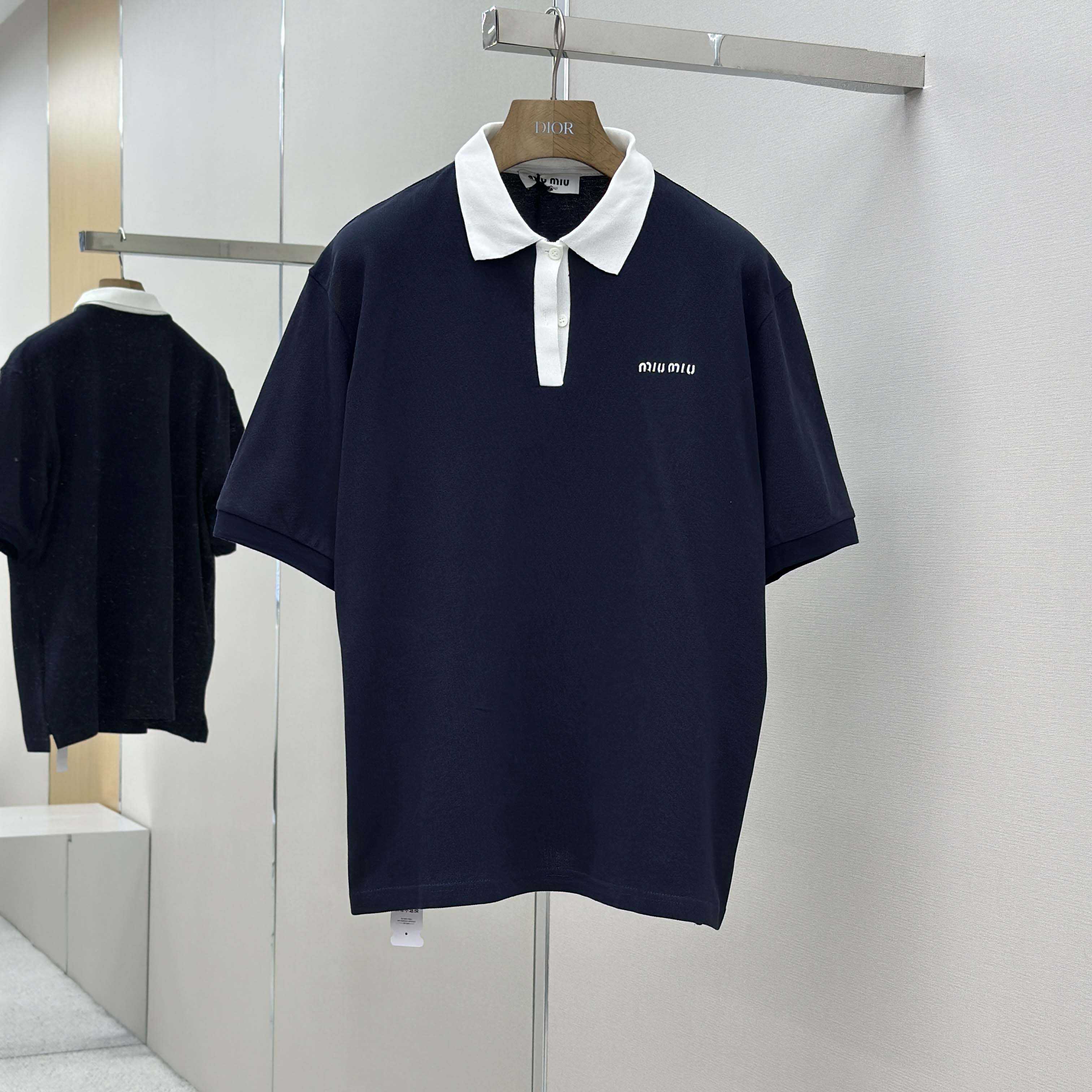 Miu Miu Cotton Piqué Polo Shirt - DopestKickz