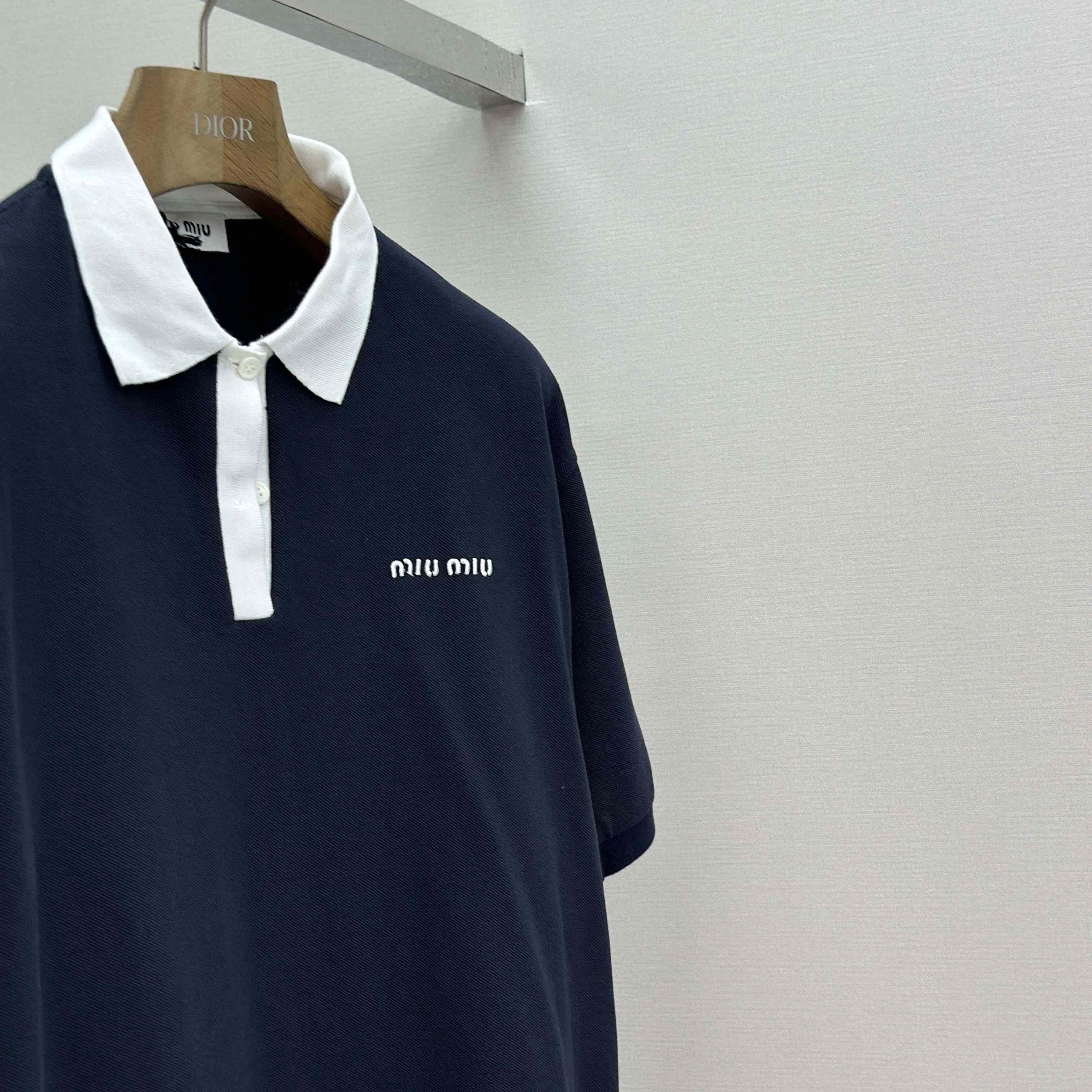 Miu Miu Cotton Piqué Polo Shirt - DopestKickz