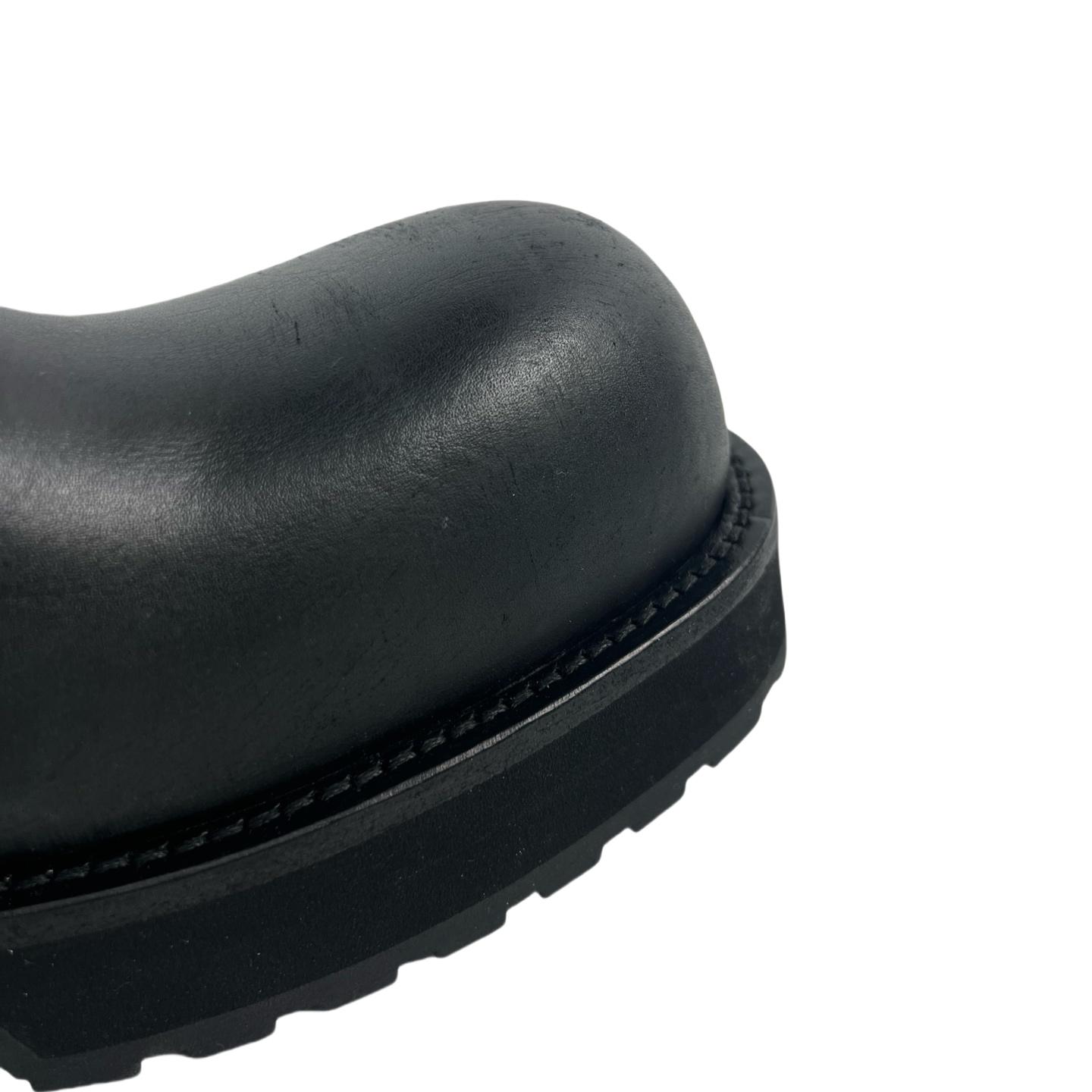 Balenciaga Venom High Boot In Black Calfskin - DopestKickz