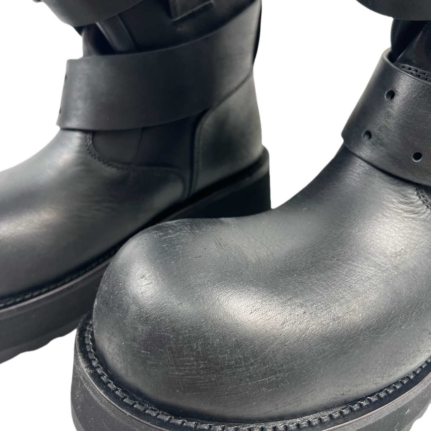 Balenciaga Venom High Boot In Black Calfskin - DopestKickz
