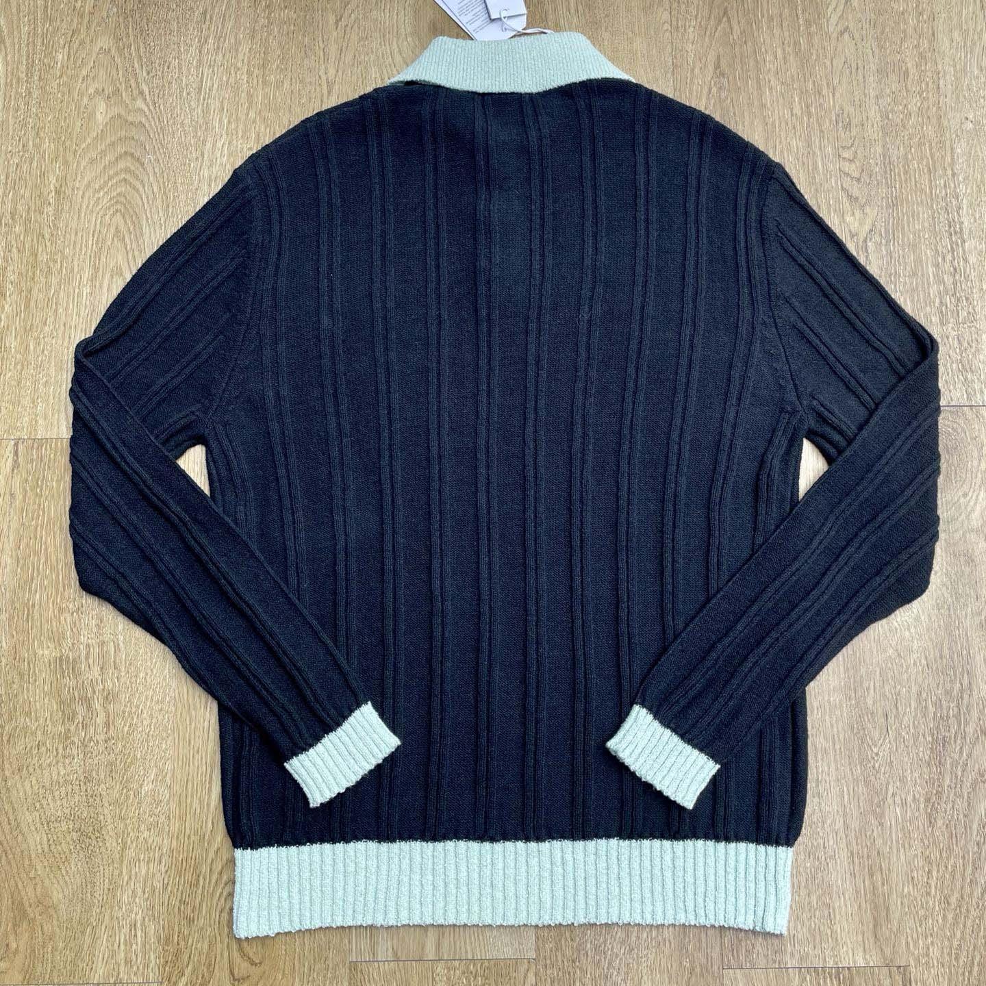 Casablanca Boucle Long Sleeve Polo Shirt     D0101 - DopestKickz