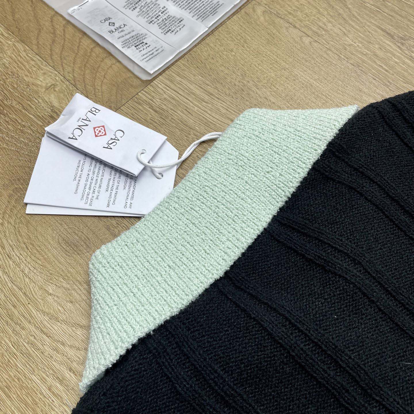 Casablanca Boucle Long Sleeve Polo Shirt     D0101 - DopestKickz