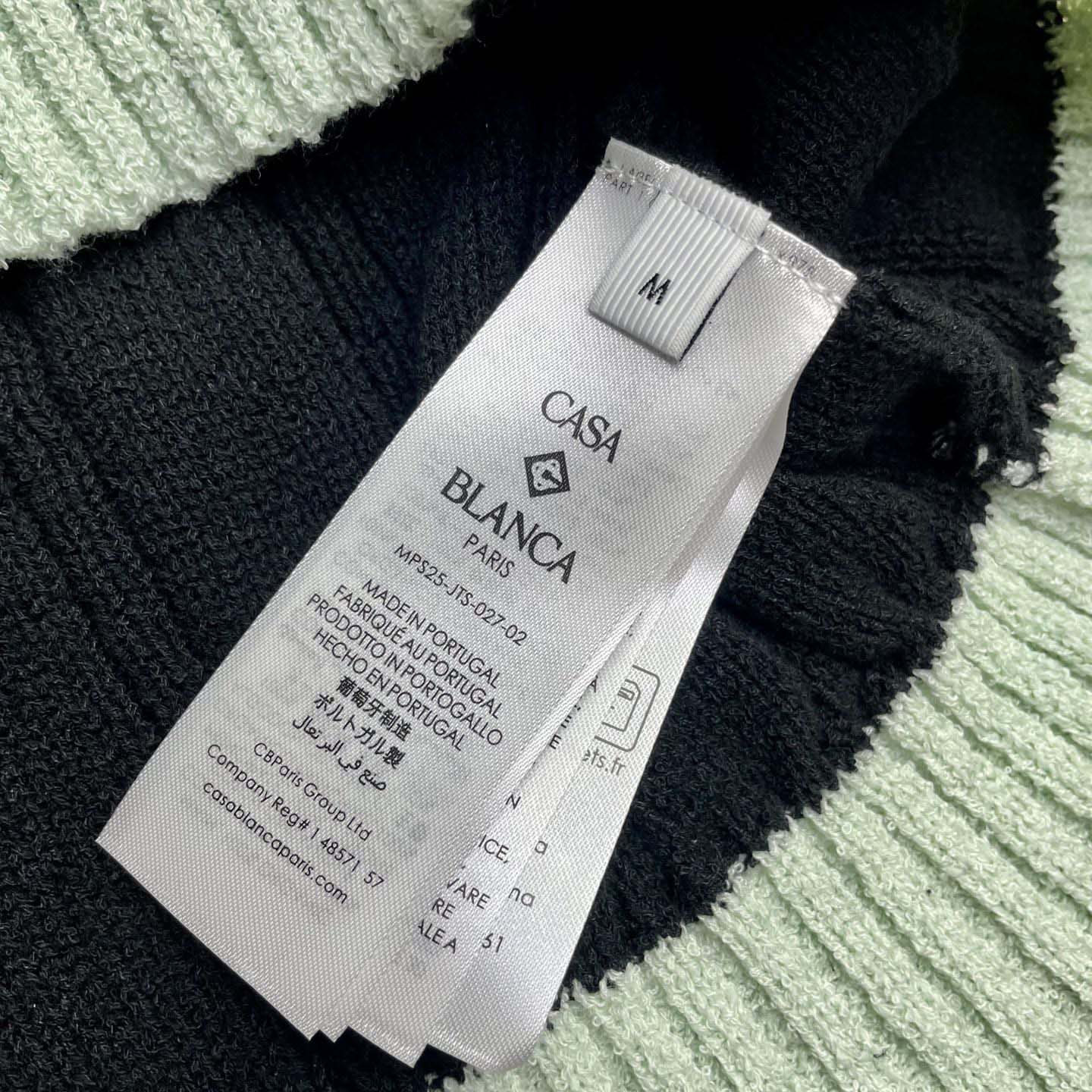 Casablanca Boucle Long Sleeve Polo Shirt     D0101 - DopestKickz