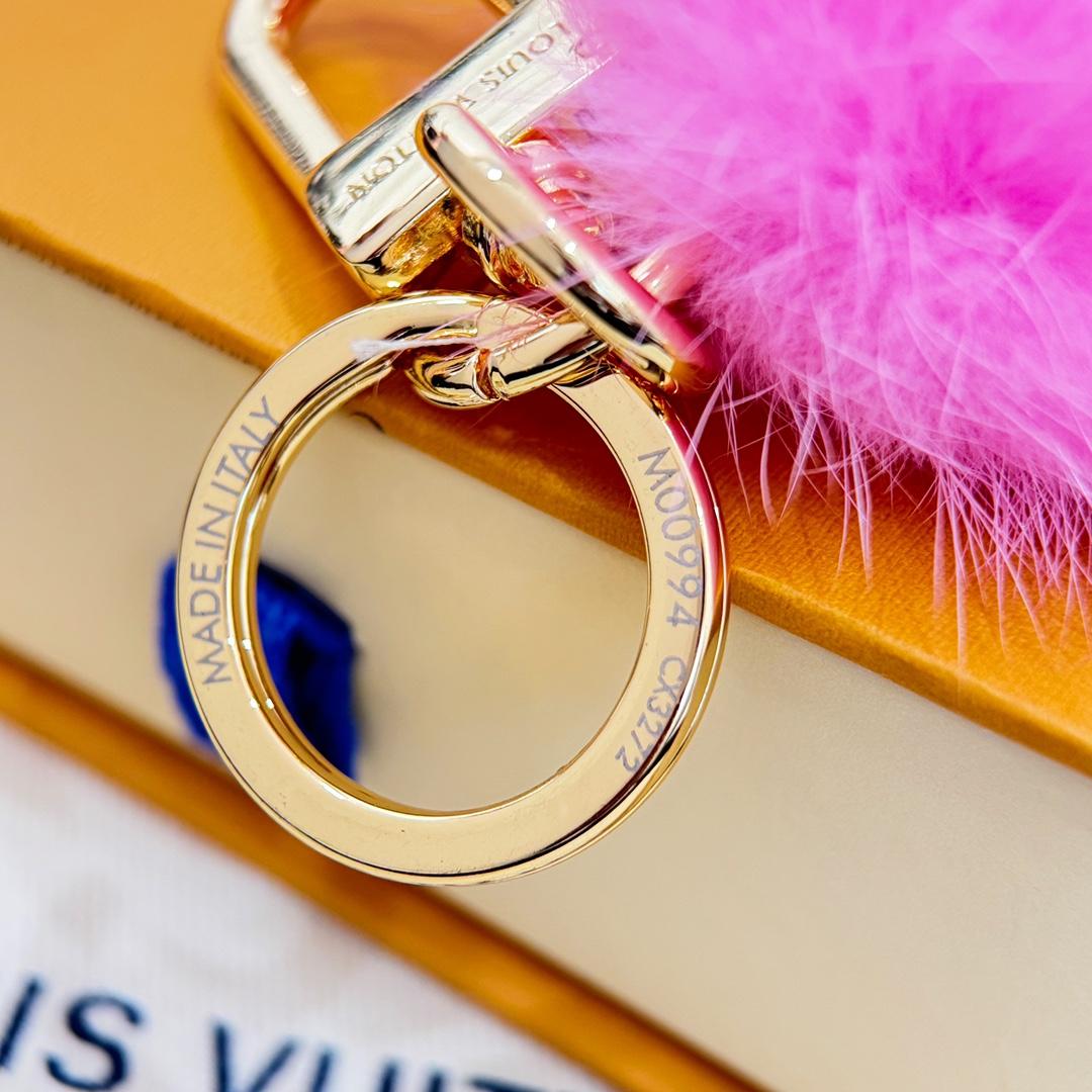 Louis Vuitton Vivienne Fur Key Holder   M01447 - DopestKickz