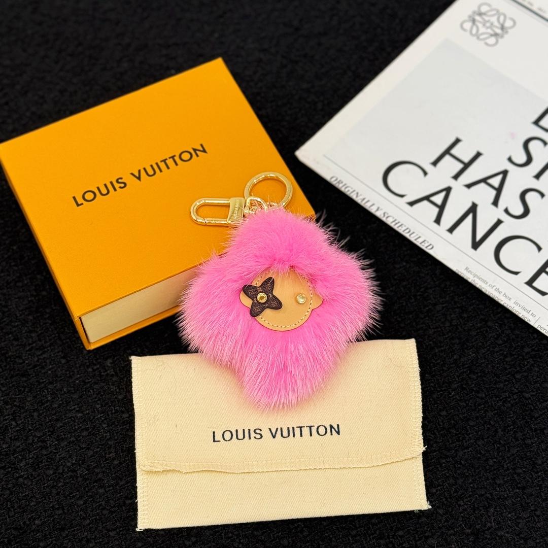 Louis Vuitton Vivienne Fur Key Holder   M01447 - DopestKickz