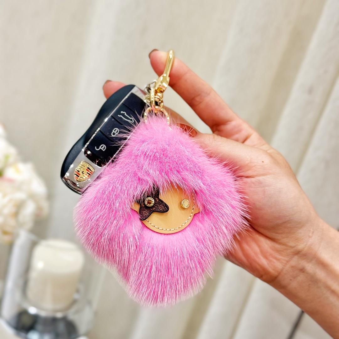 Louis Vuitton Vivienne Fur Key Holder   M01447 - DopestKickz