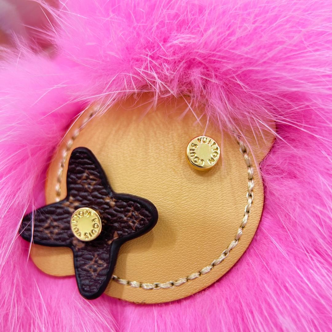 Louis Vuitton Vivienne Fur Key Holder   M01447 - DopestKickz