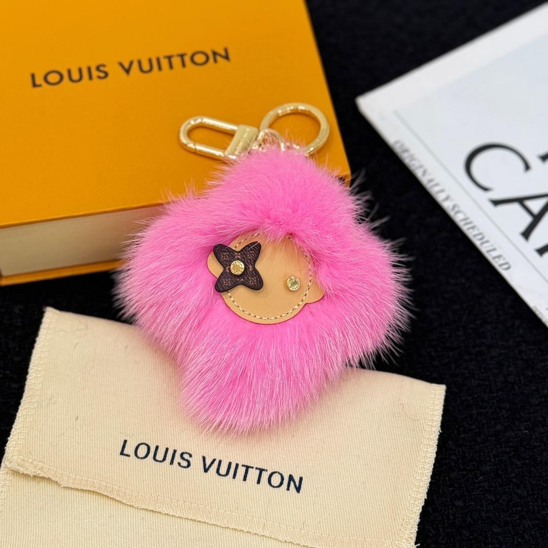 Louis Vuitton Vivienne Fur Key Holder   M01447 - DopestKickz