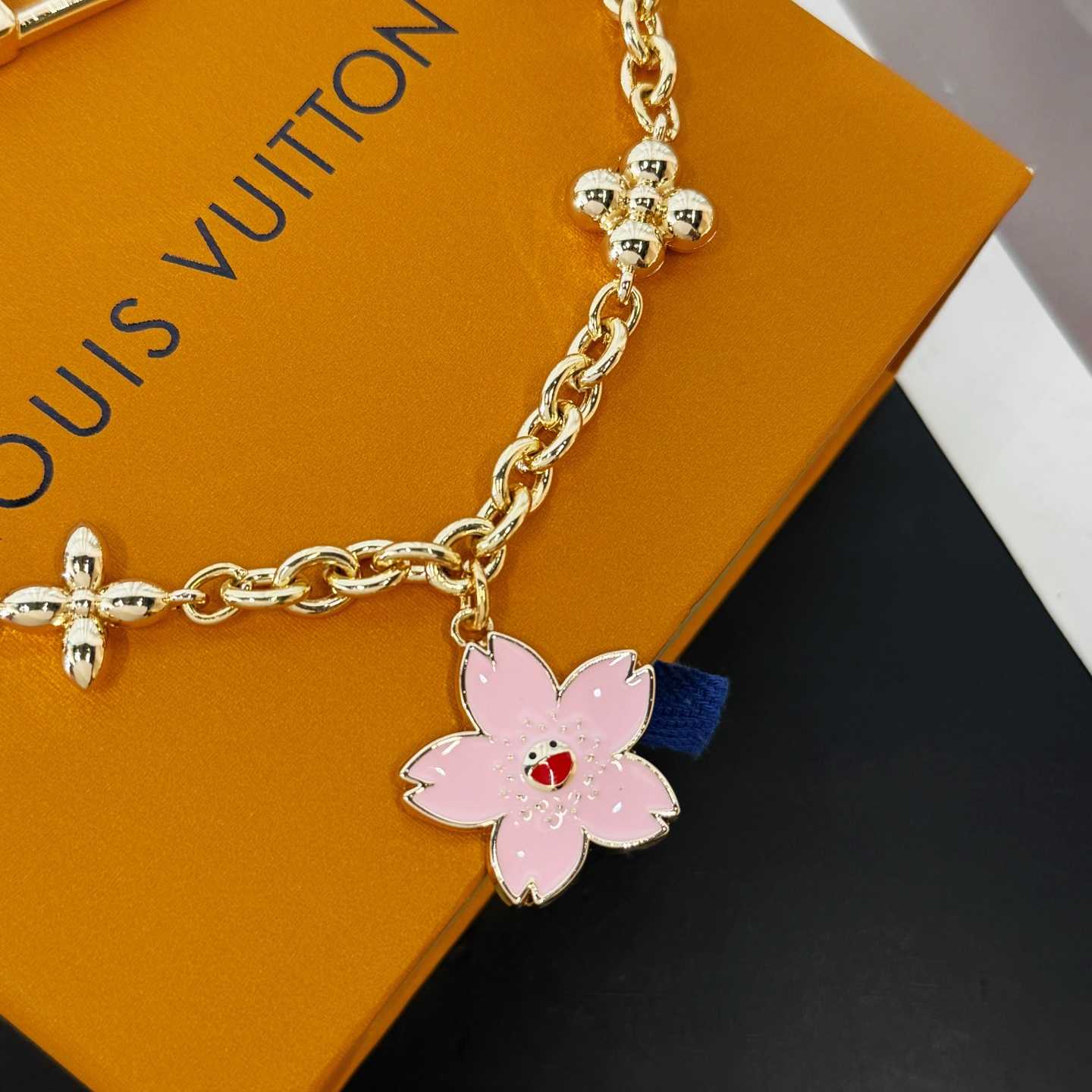 Louis Vuitton LV x TM Cherry Blossom Bag Chain   M02540 - DopestKickz